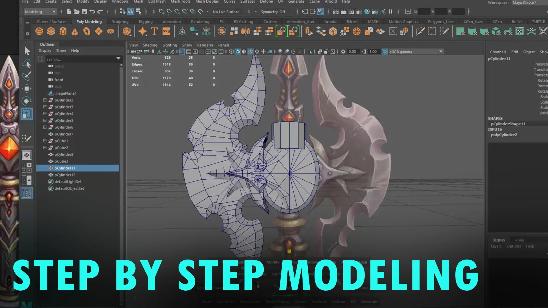 Stylized Game Model Tutorial - Axe