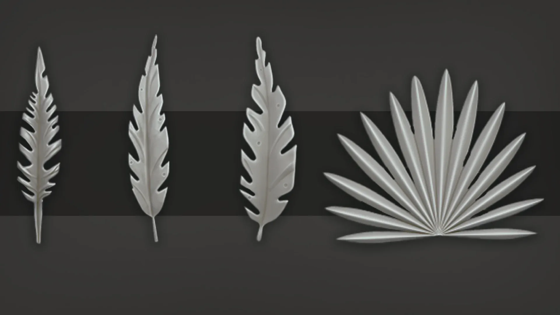 Stylized Tropical leaves with IMM brush