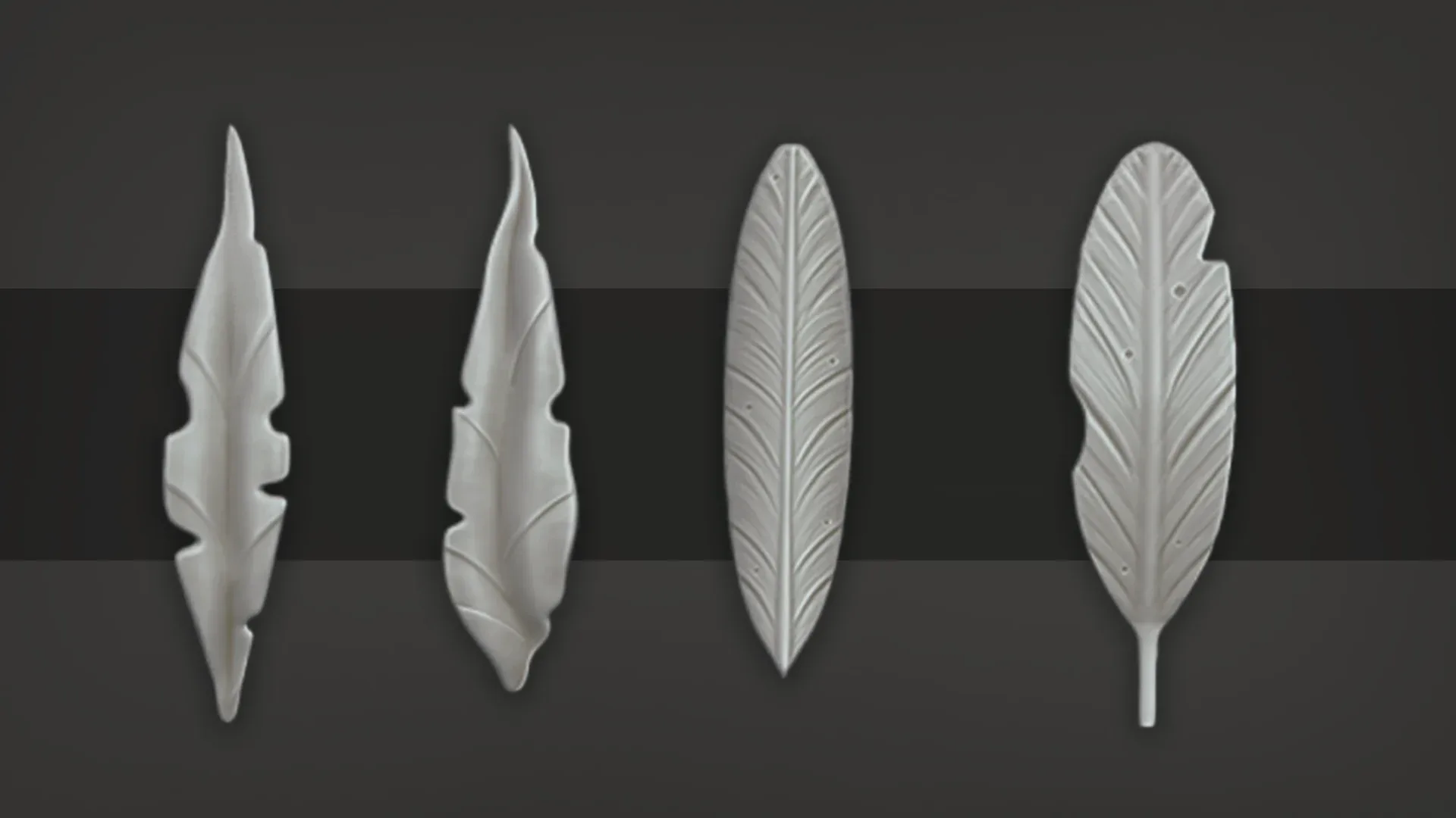 Stylized Tropical leaves with IMM brush