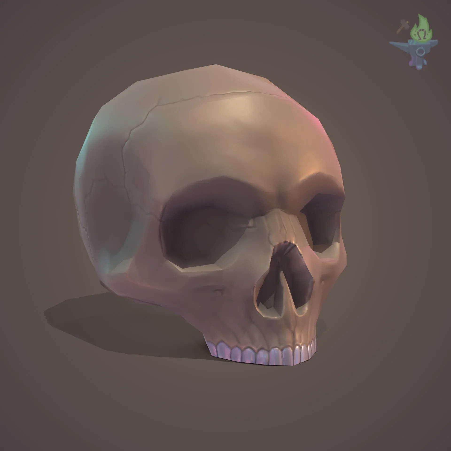 Low Poly Skull