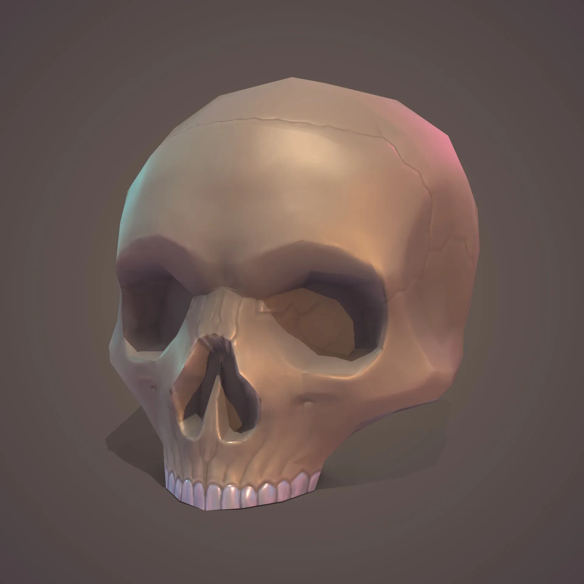 Low Poly Skull