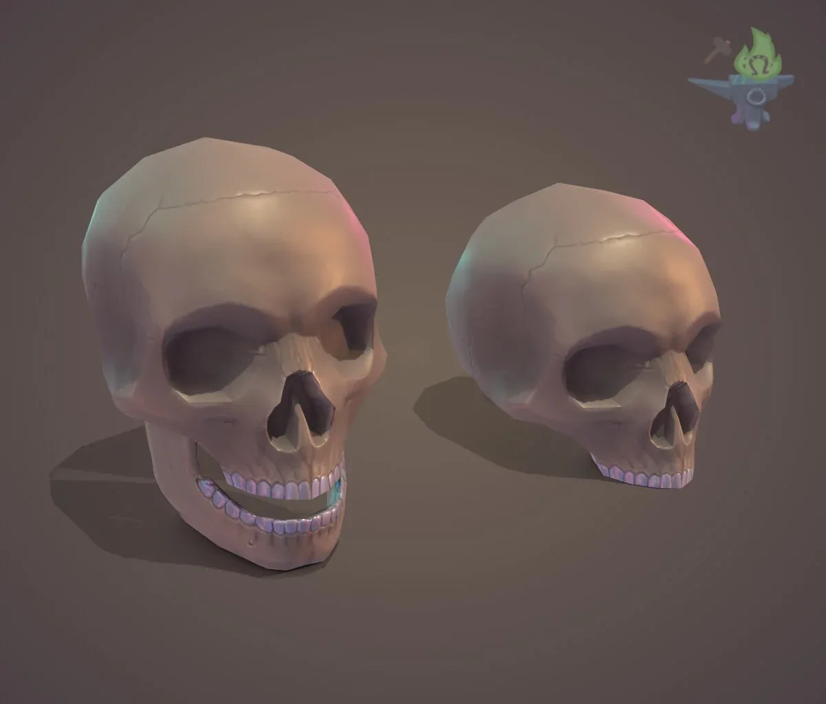 Low Poly Skull