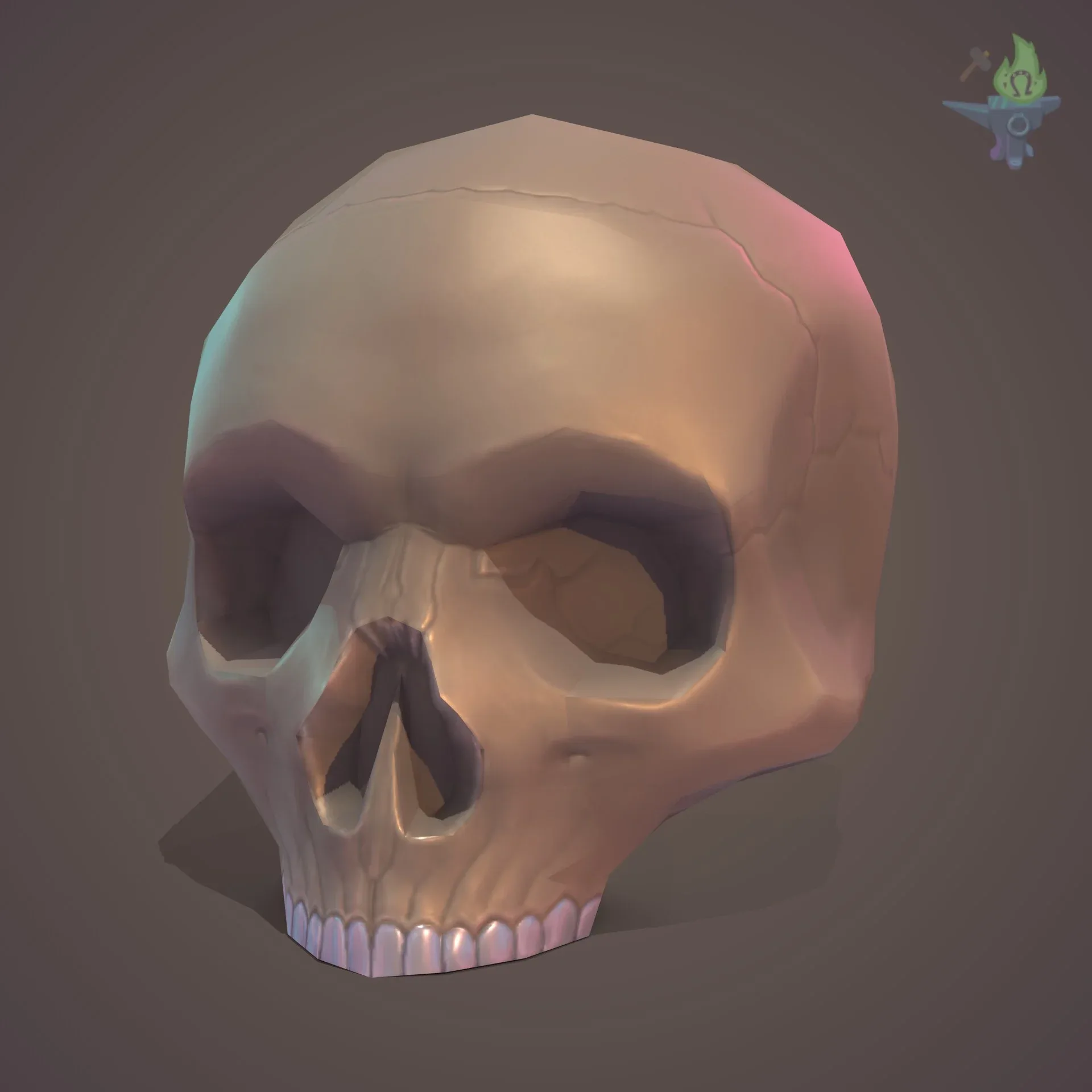 Low Poly Skull