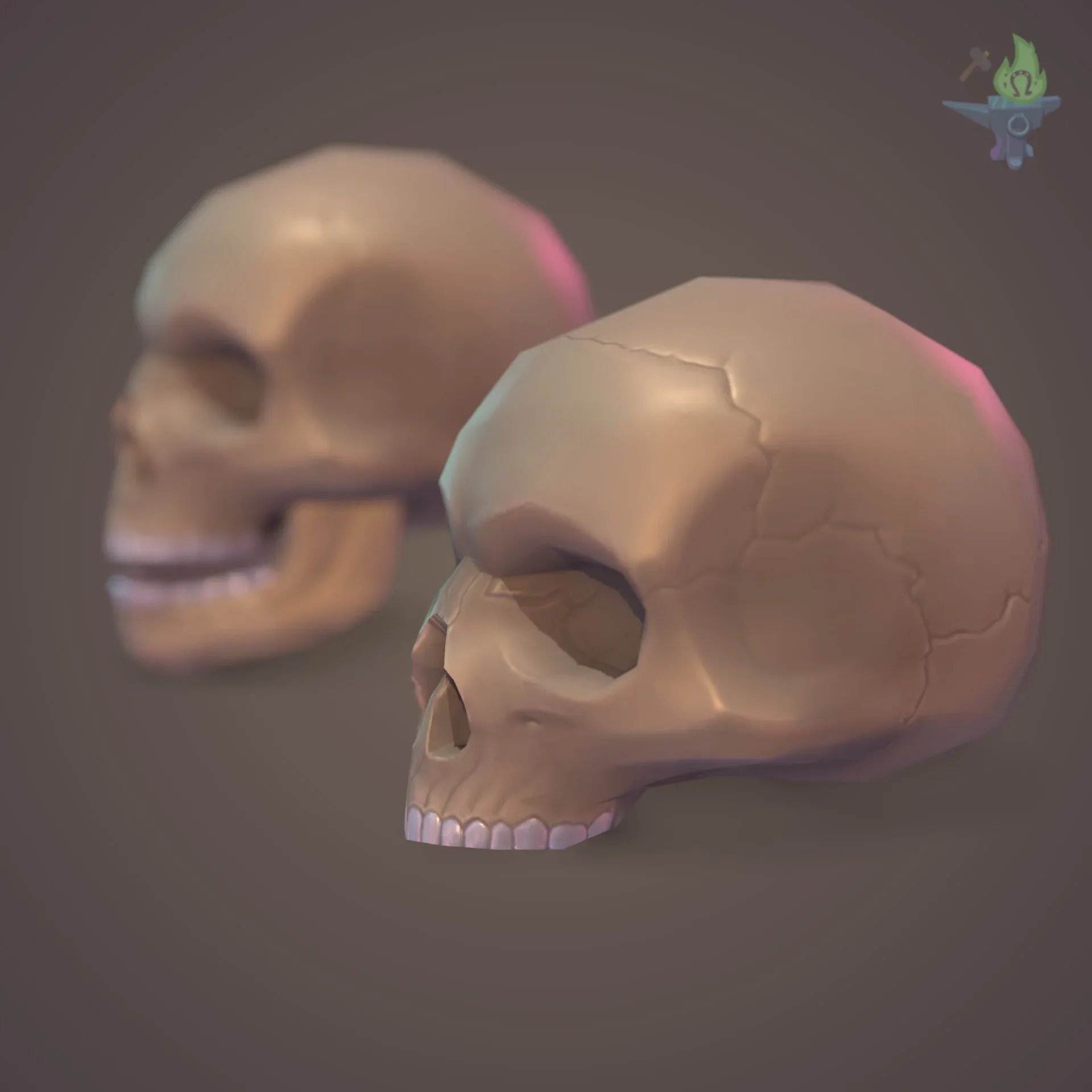 Low Poly Skull