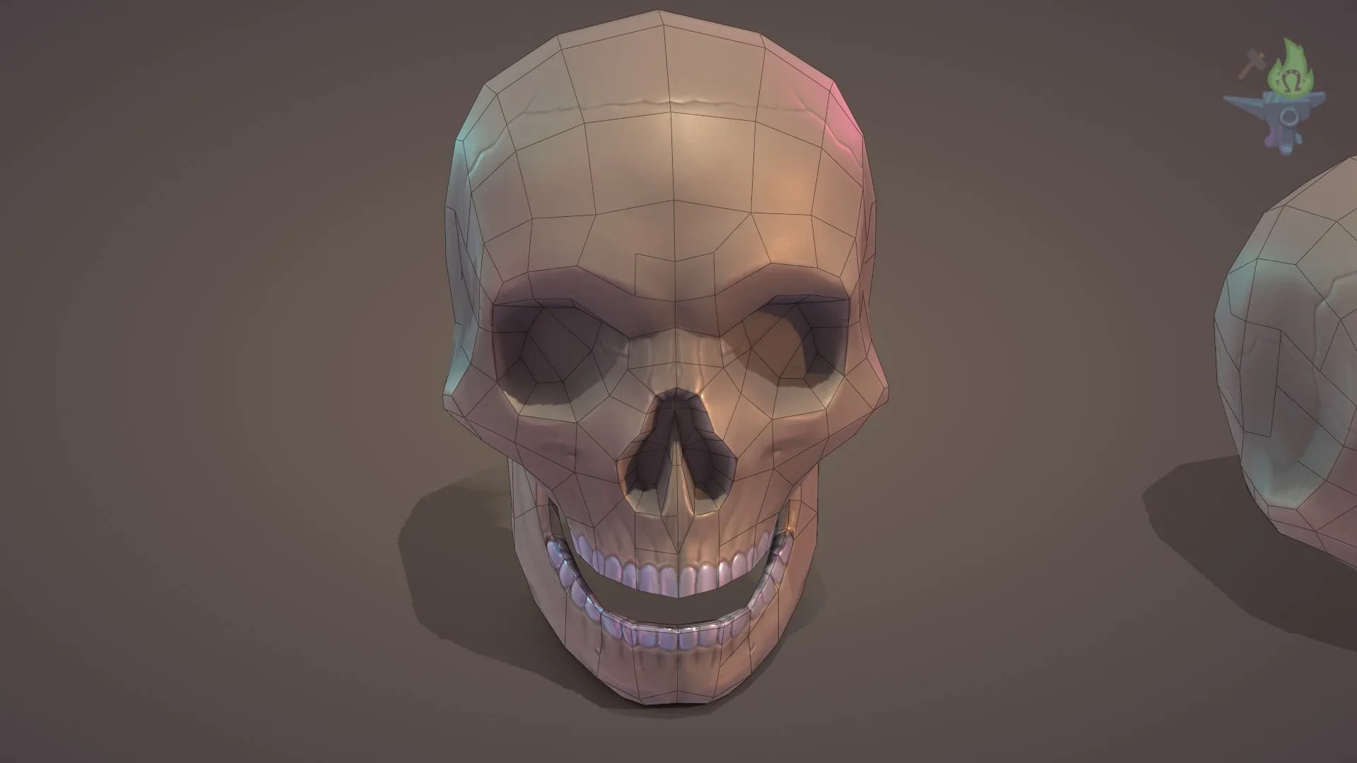 Low Poly Skull