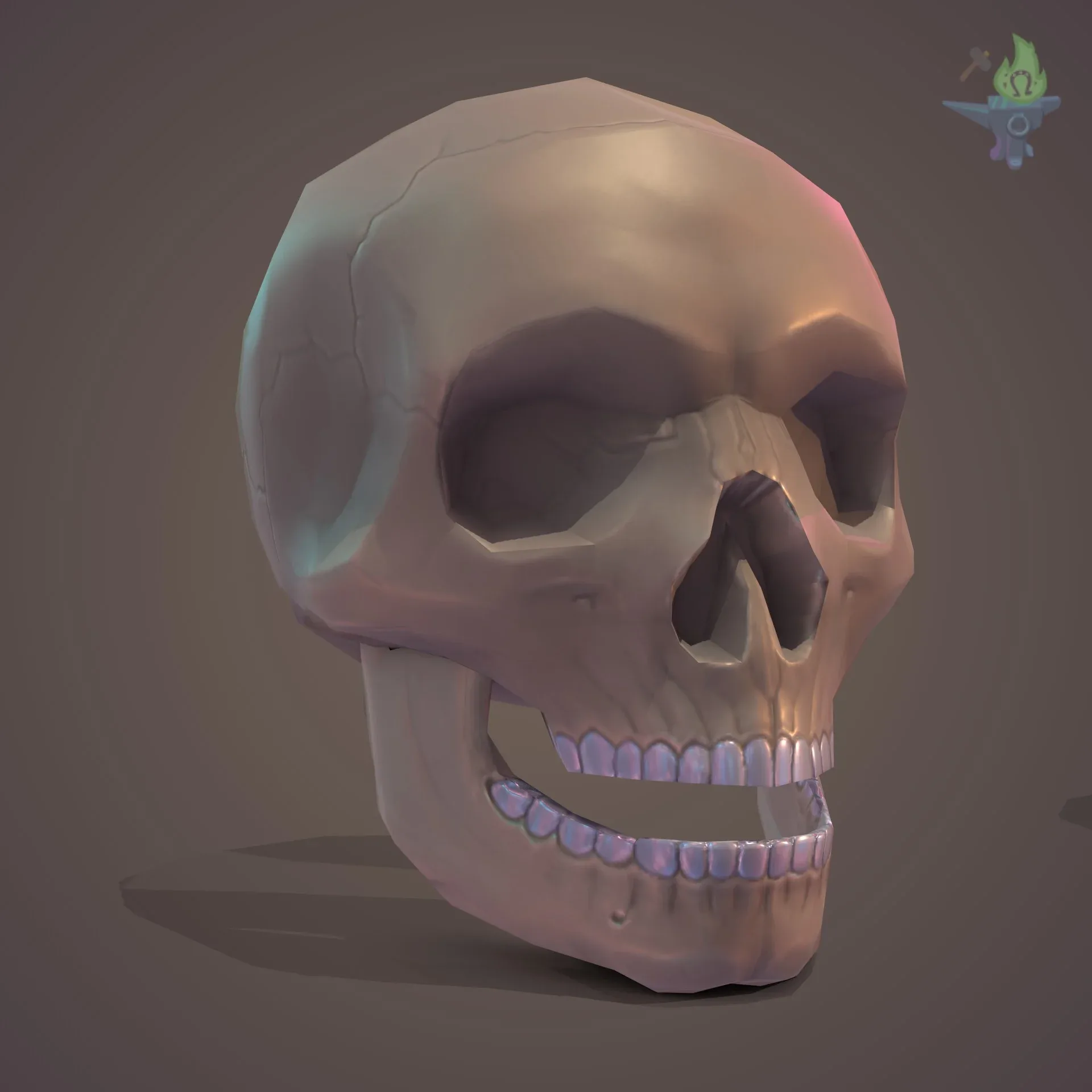 Low Poly Skull