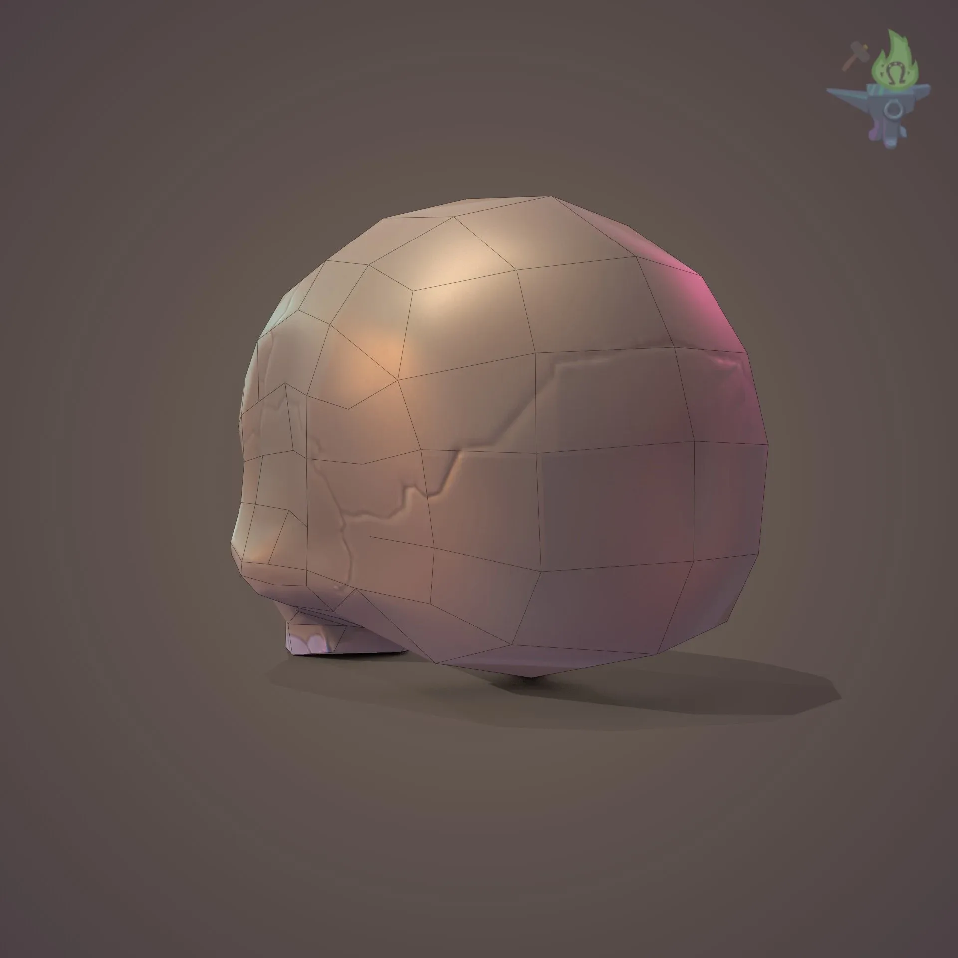 Low Poly Skull