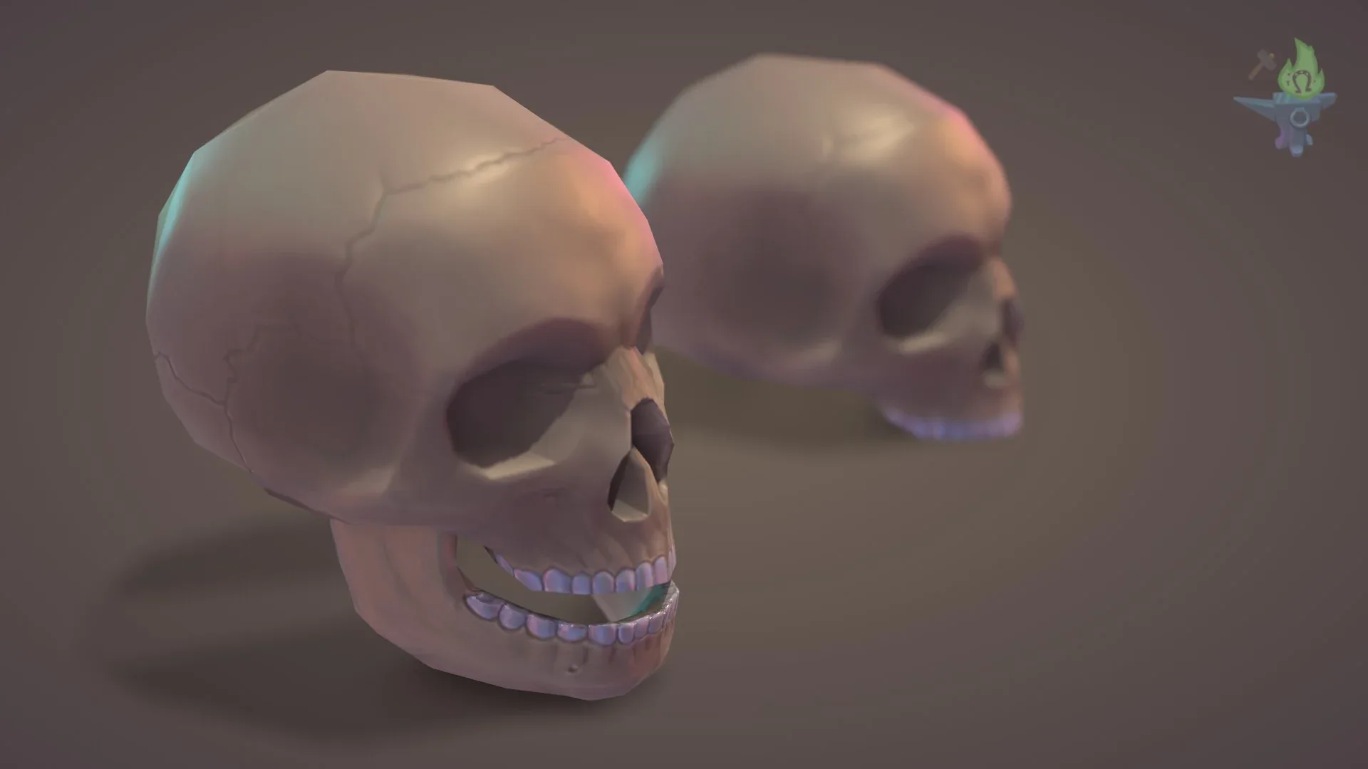 Low Poly Skull