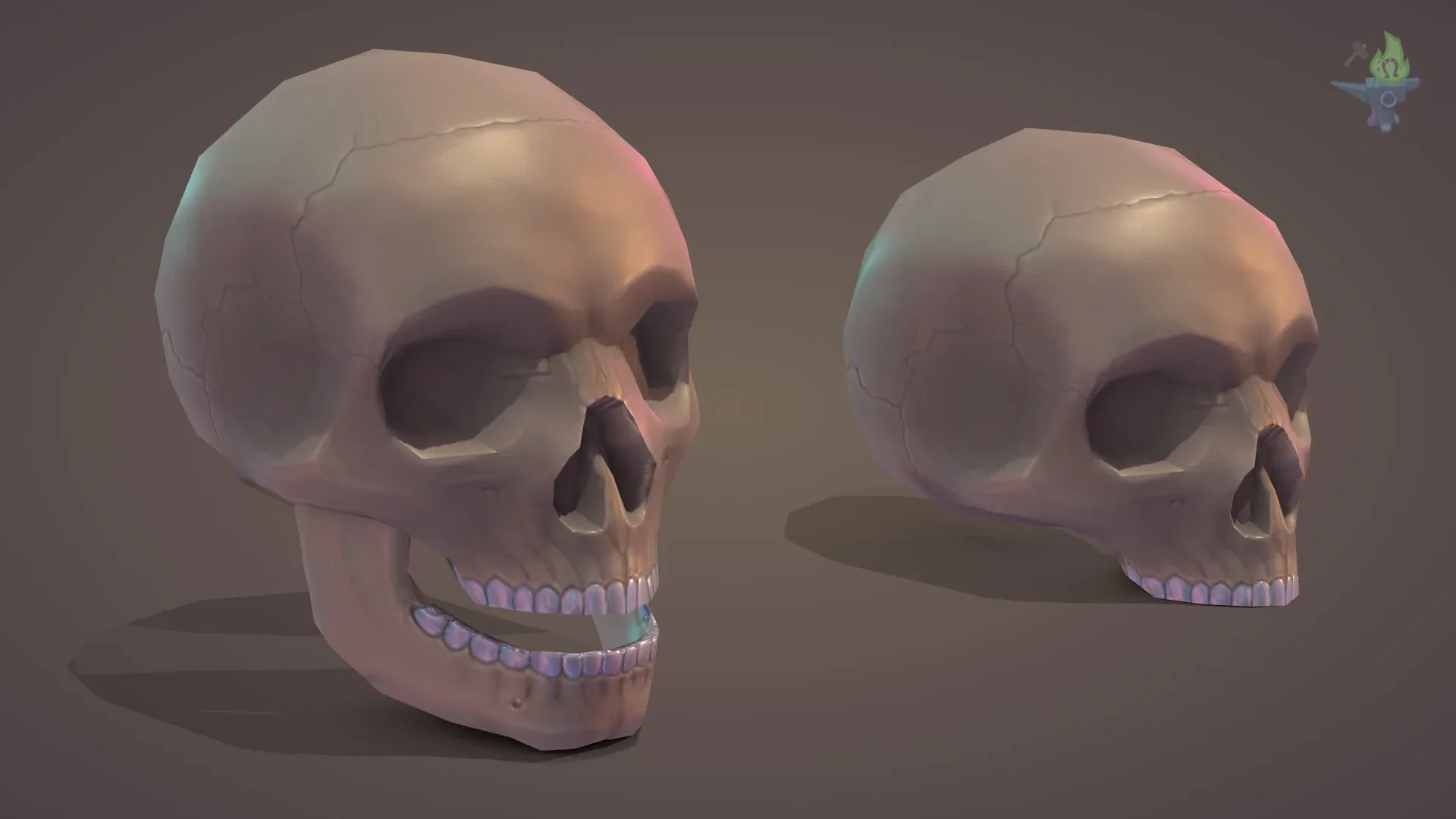 Low Poly Skull