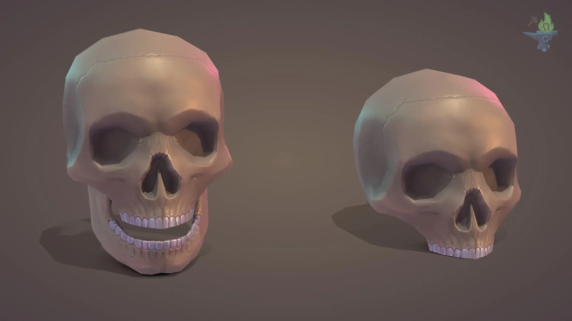 Low Poly Skull