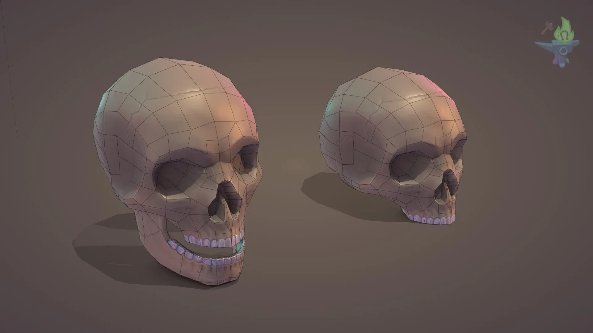 Low Poly Skull