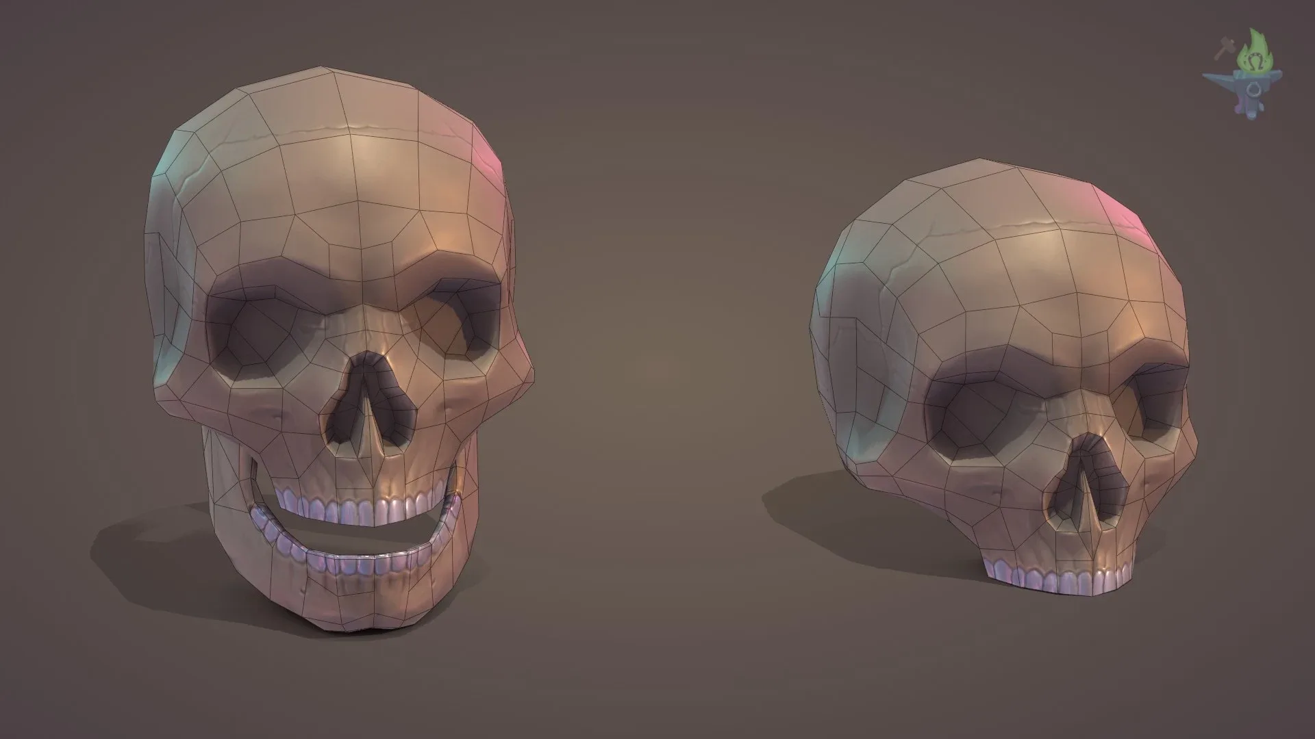 Low Poly Skull