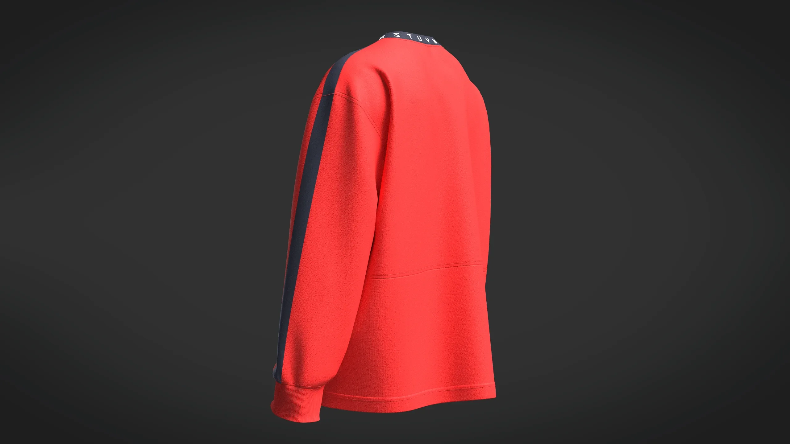 Men Sweatshirt - Red And Blue | Marvelous / Clo3d / obj / fbx