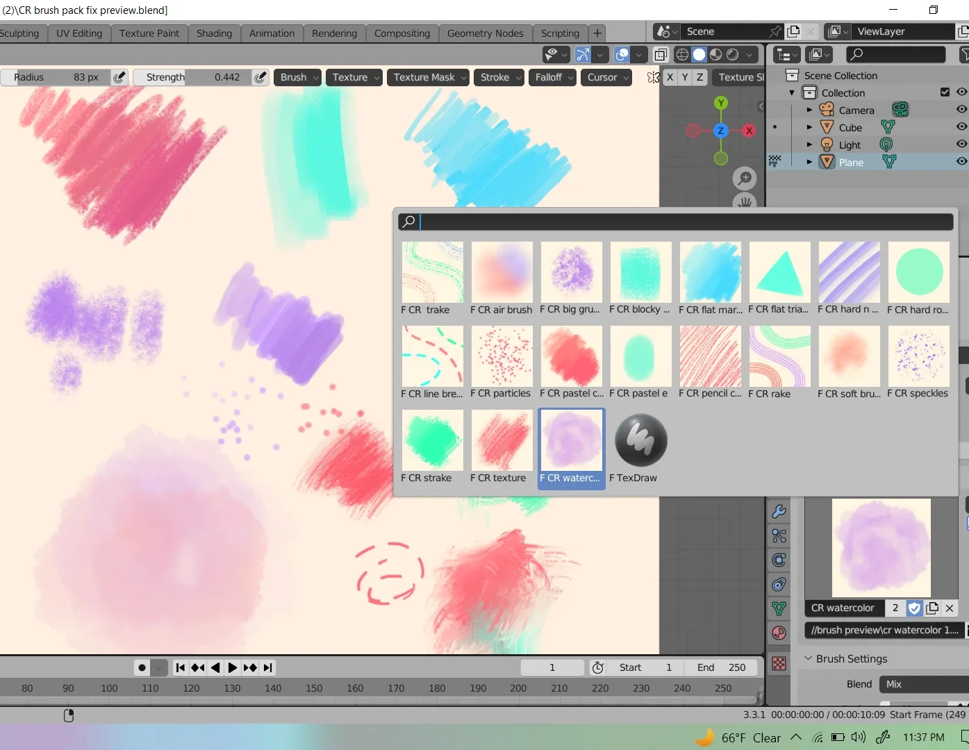 CR illustrative brush set for blender (It is free with my course)