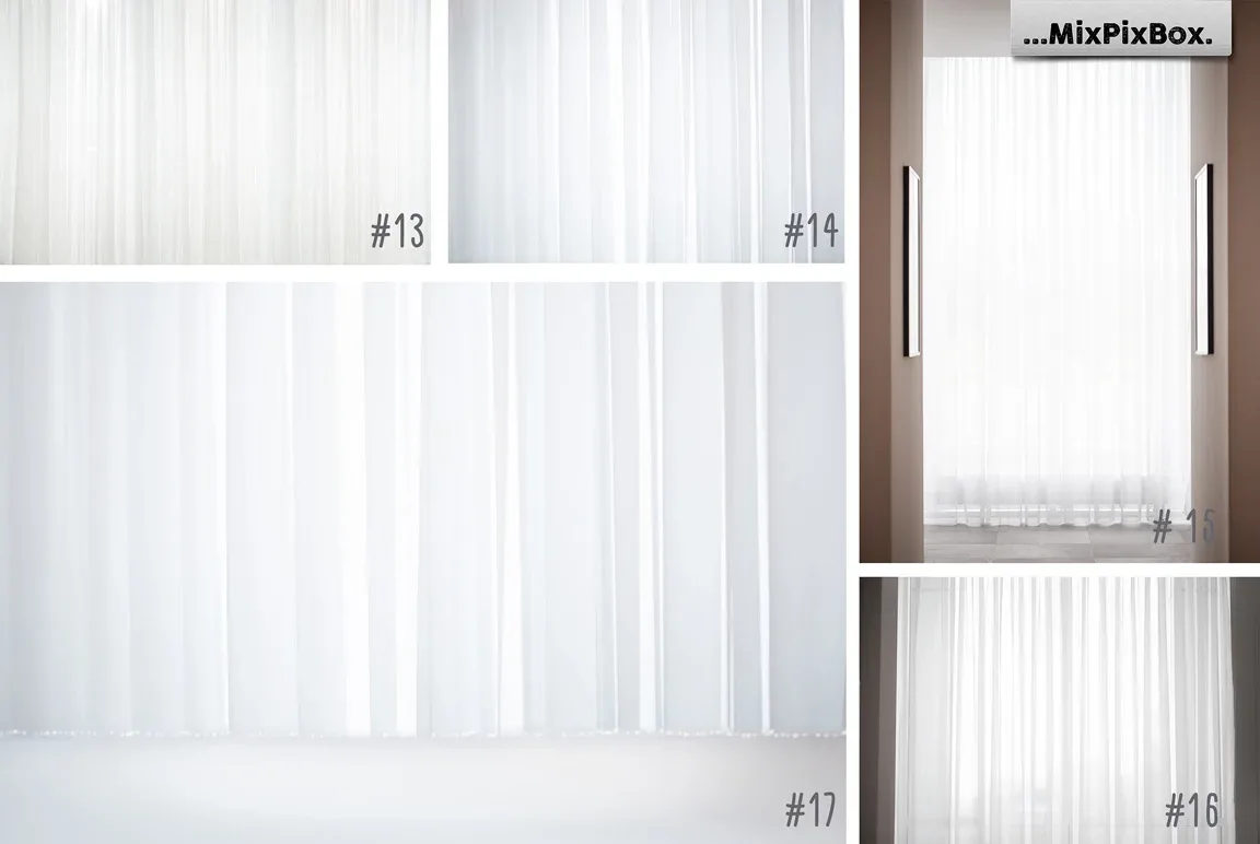 White Sheer Curtain Backgrounds