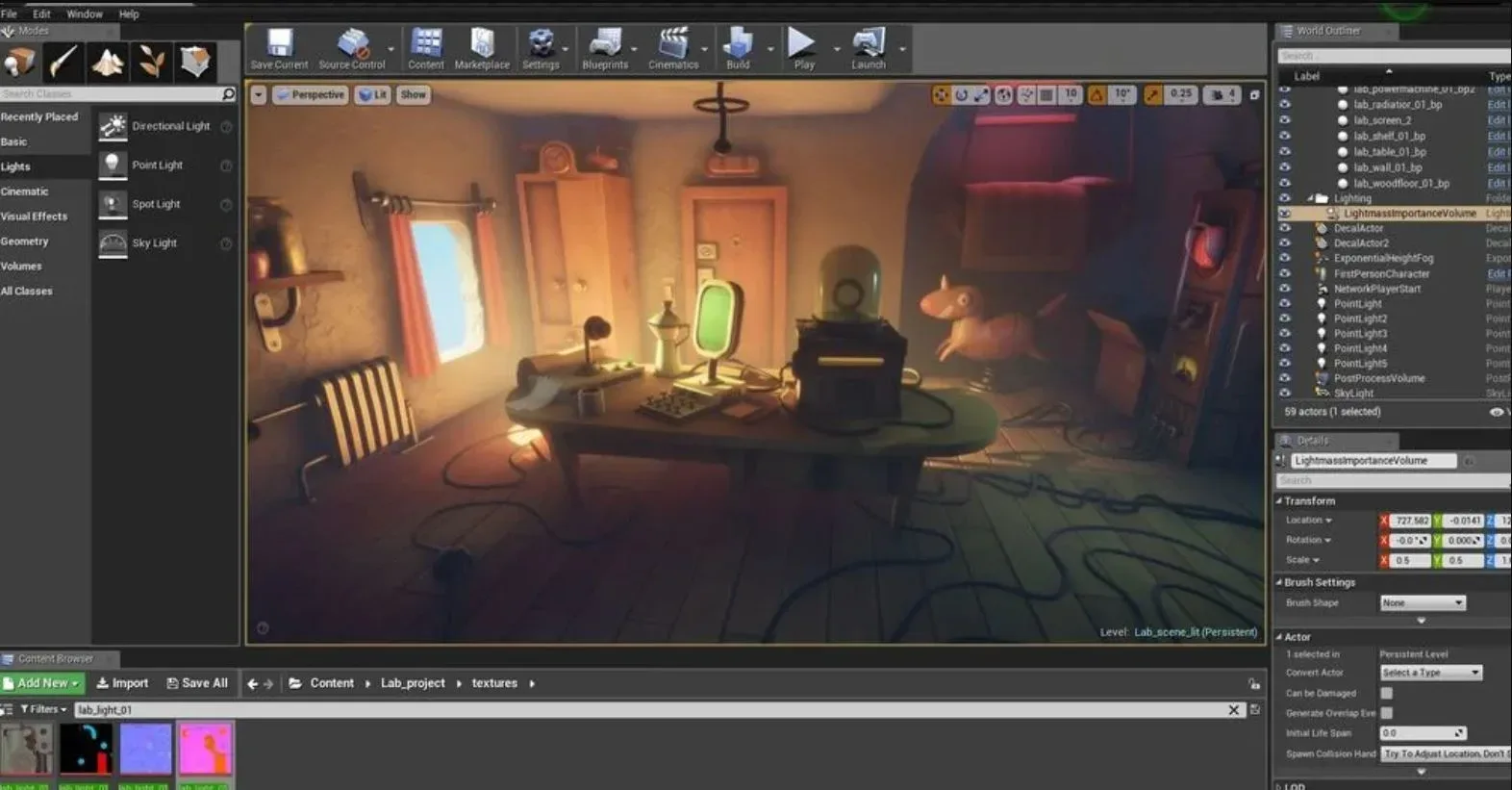 Unreal Engine Interior Scene Project - Plus Videos