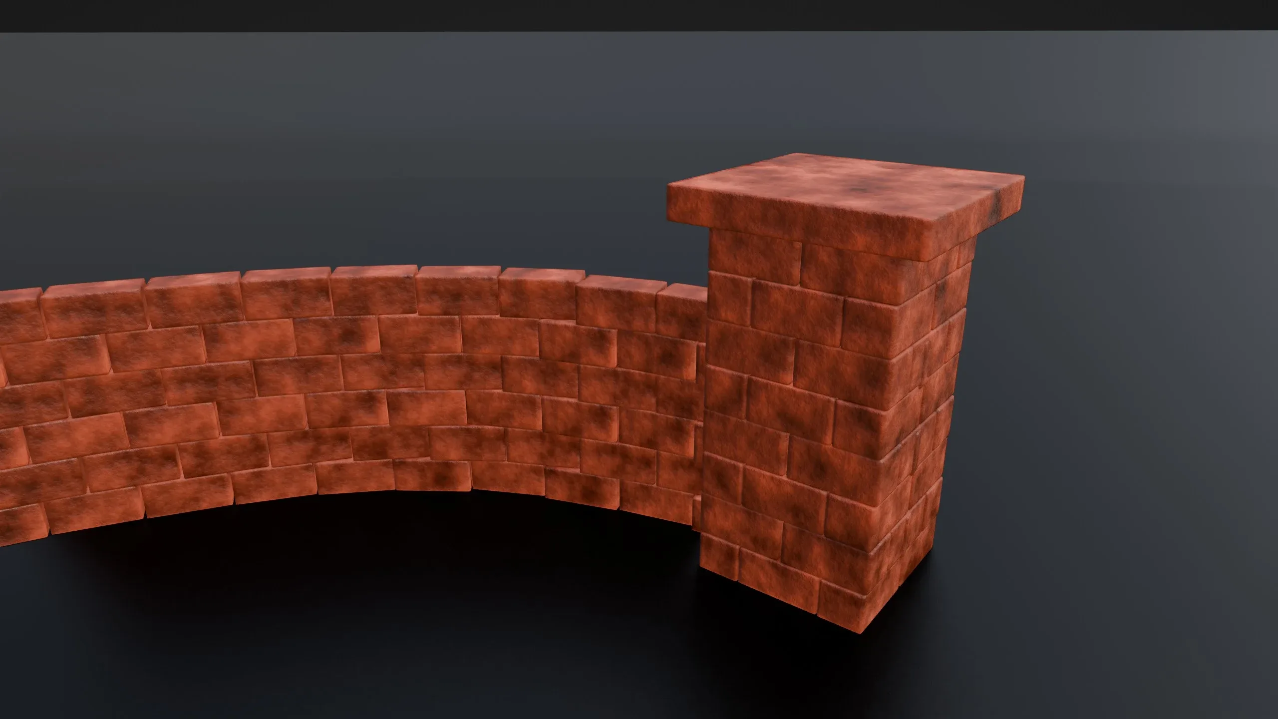 Customizable Brick Wall - Geometry Nodes (Blender)