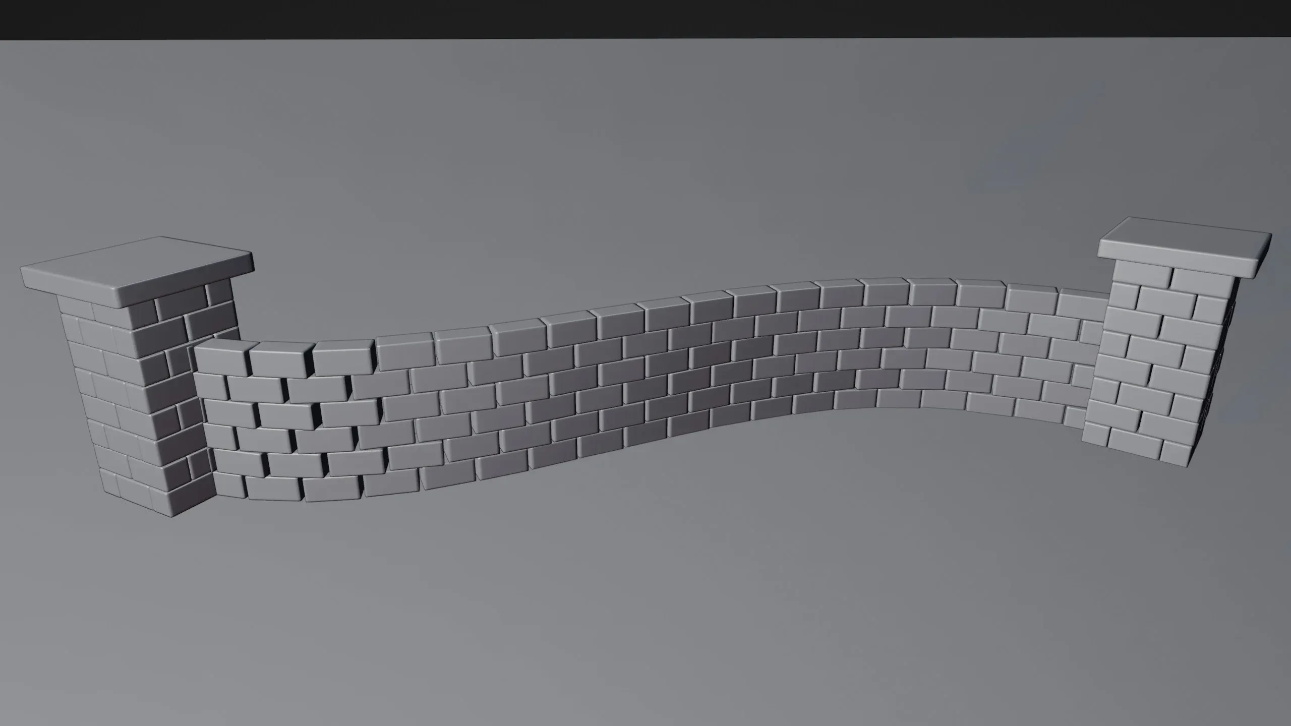 Customizable Brick Wall - Geometry Nodes (Blender)