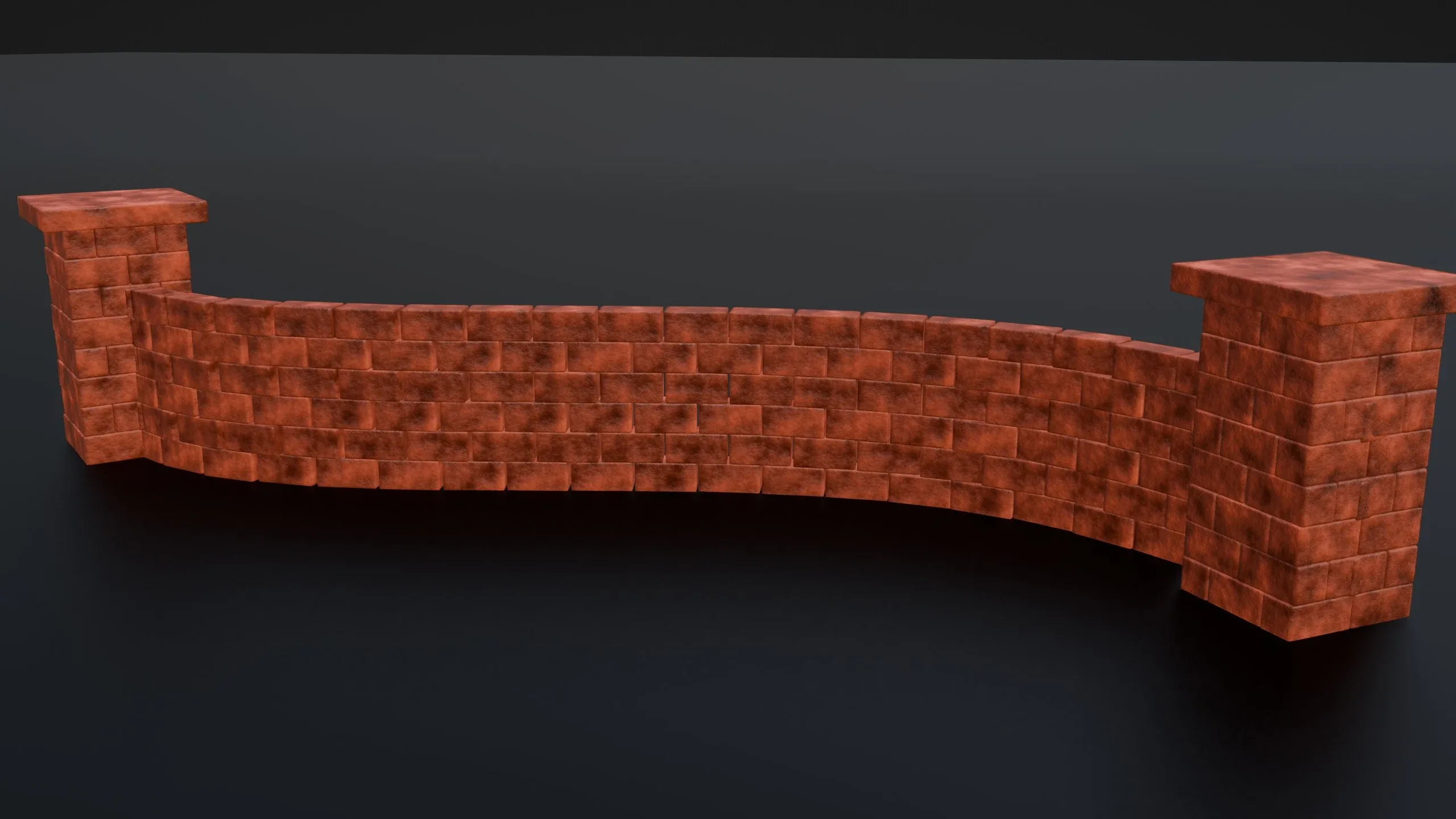 Customizable Brick Wall - Geometry Nodes (Blender)