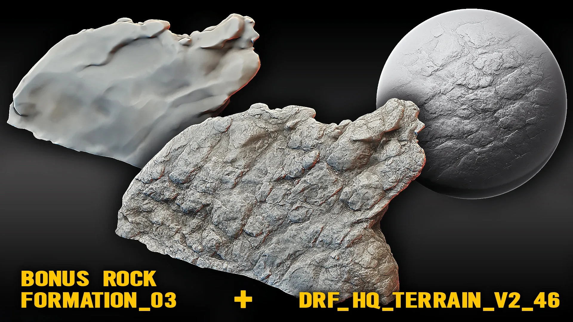 Blender Ultra HQ Terrain / Rock Seamless Sculpt brushes + Alphas Vol.2