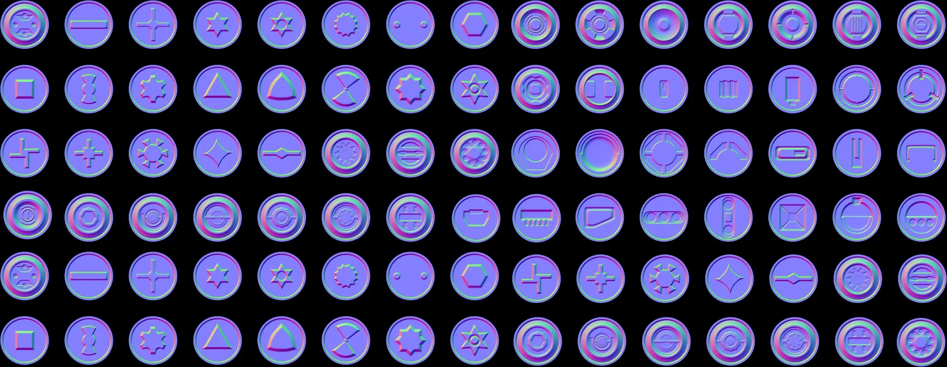 90 Bolt Hard Surface for Substance Painter