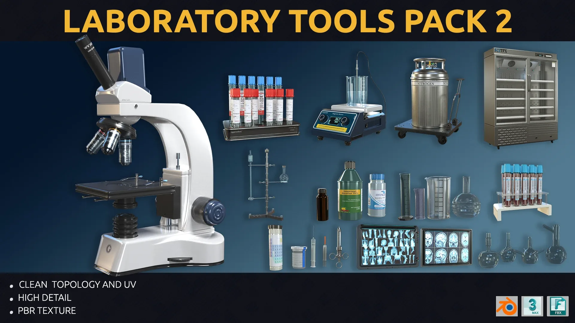 laboratory tools pack 2 3D model