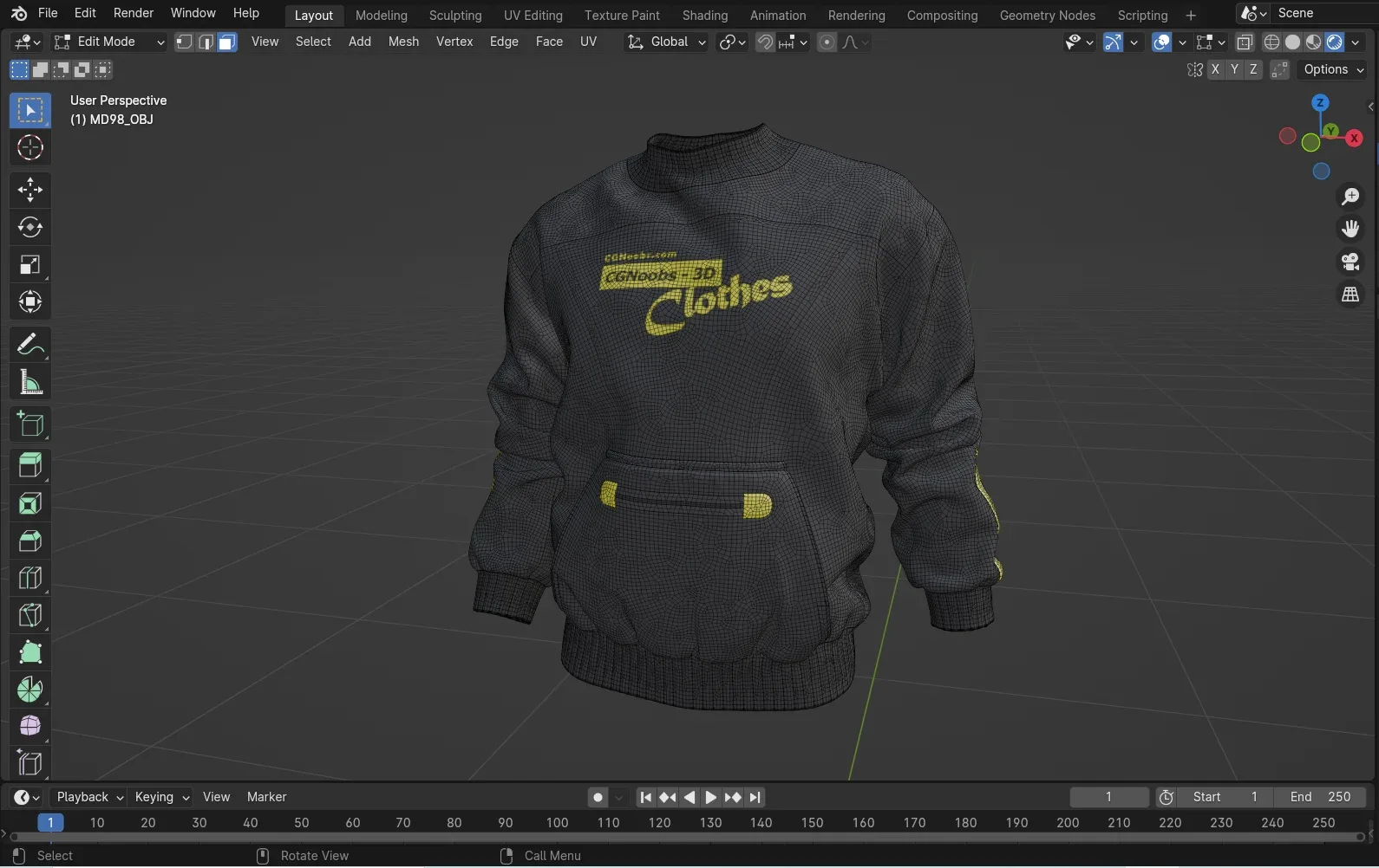 The Jacket 08 - 98 Marvelous Designer and Clo3D