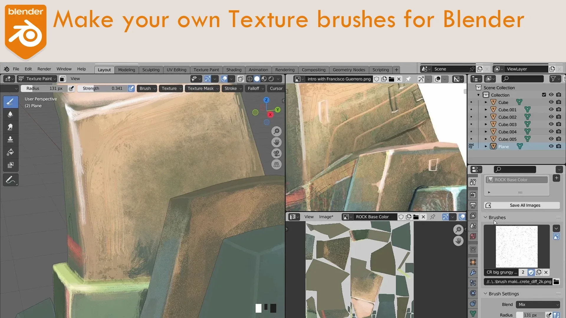 Revitalize paintings in 3d with Blender