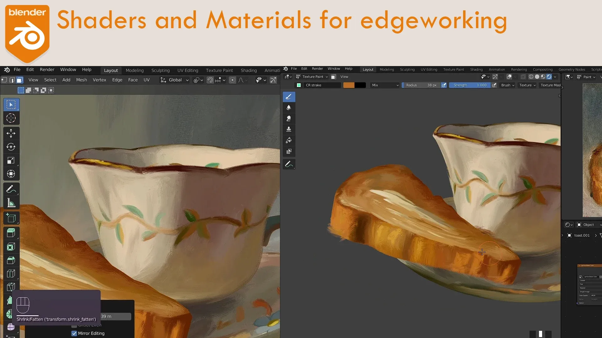 Revitalize paintings in 3d with Blender