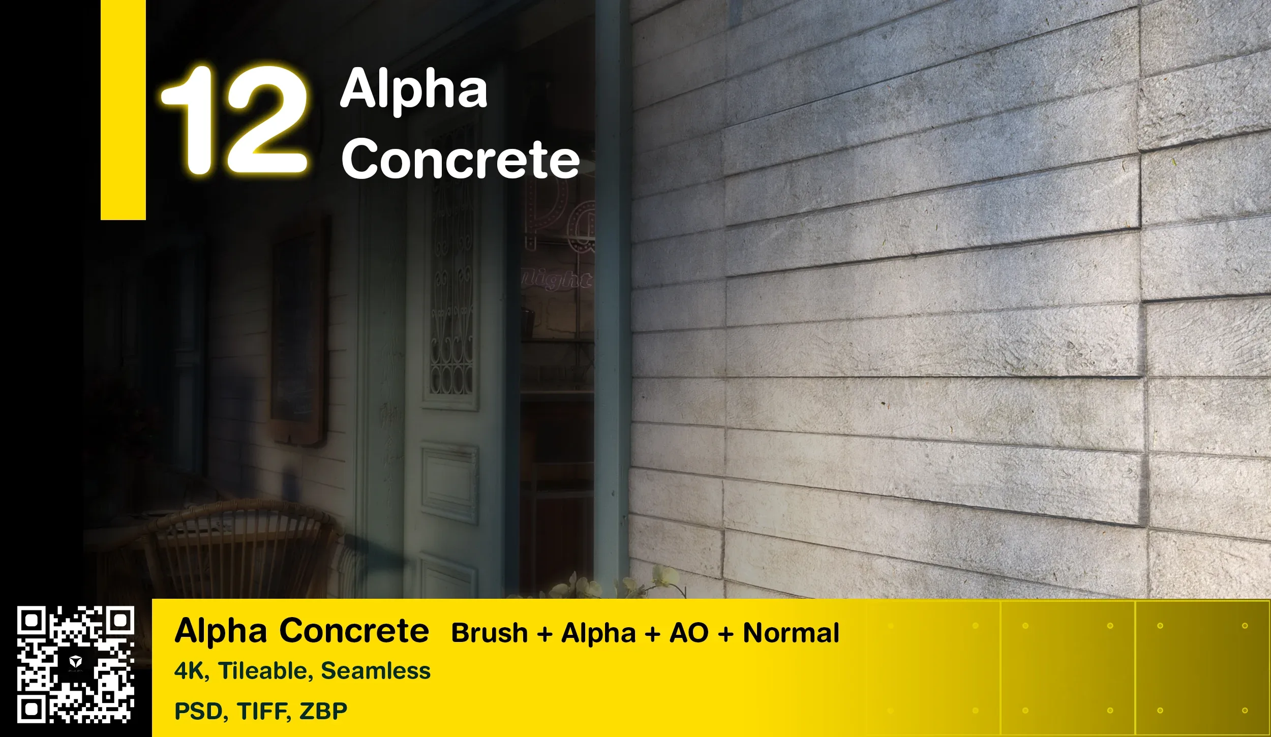 A collection of 4 Alpha products (lattice net-alien-scifi-concrete)