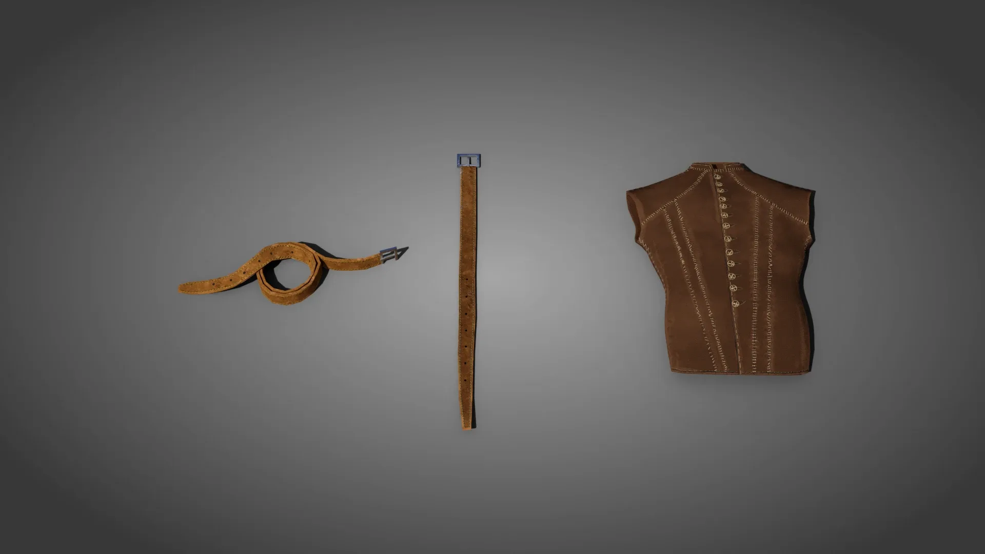 Medieval leatherworker props