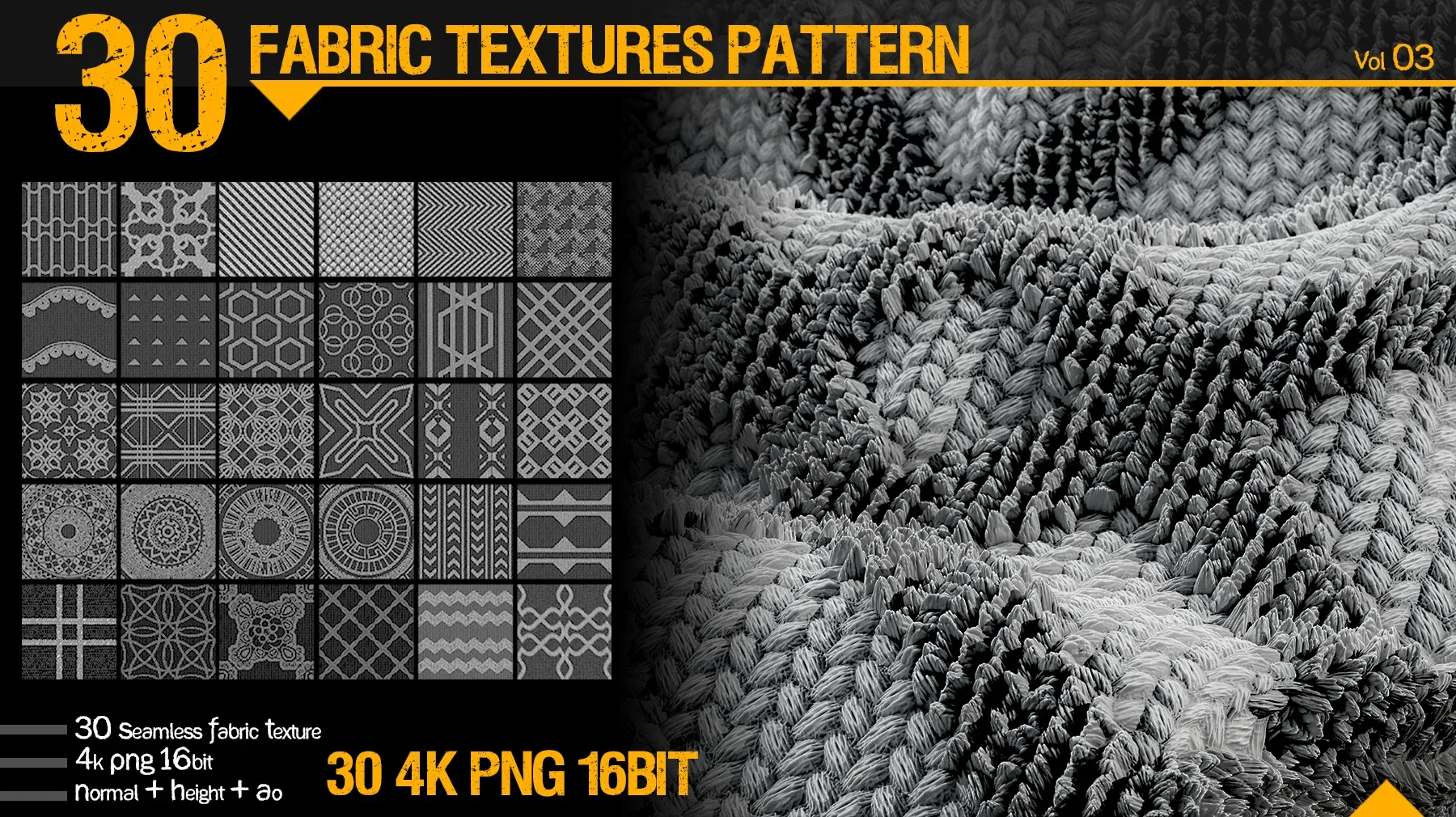 30 fabric textures pattern _ vol 03