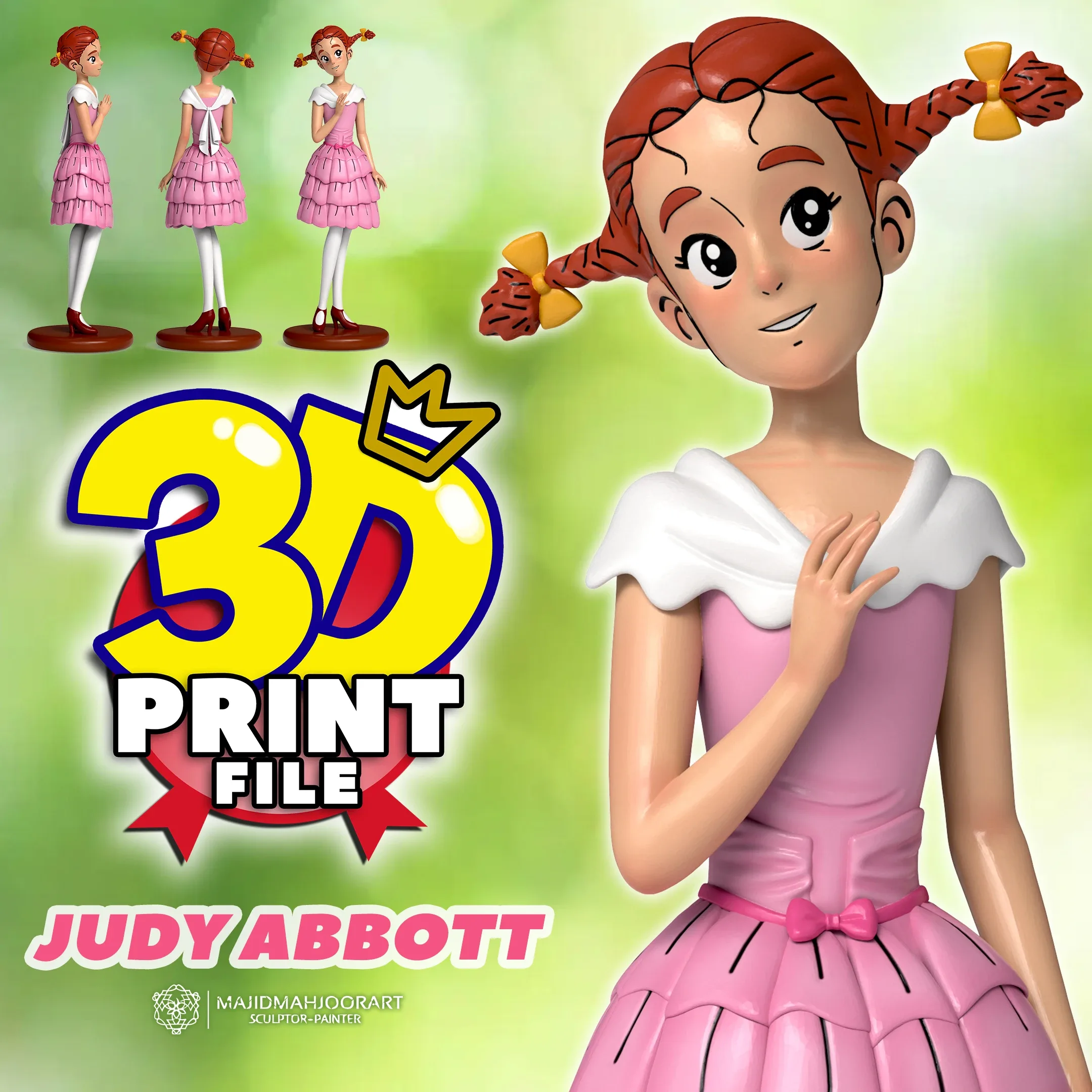 JUDY ABBOTT 3D MODEL ( 3D PRINTING-READY ) STL FILE