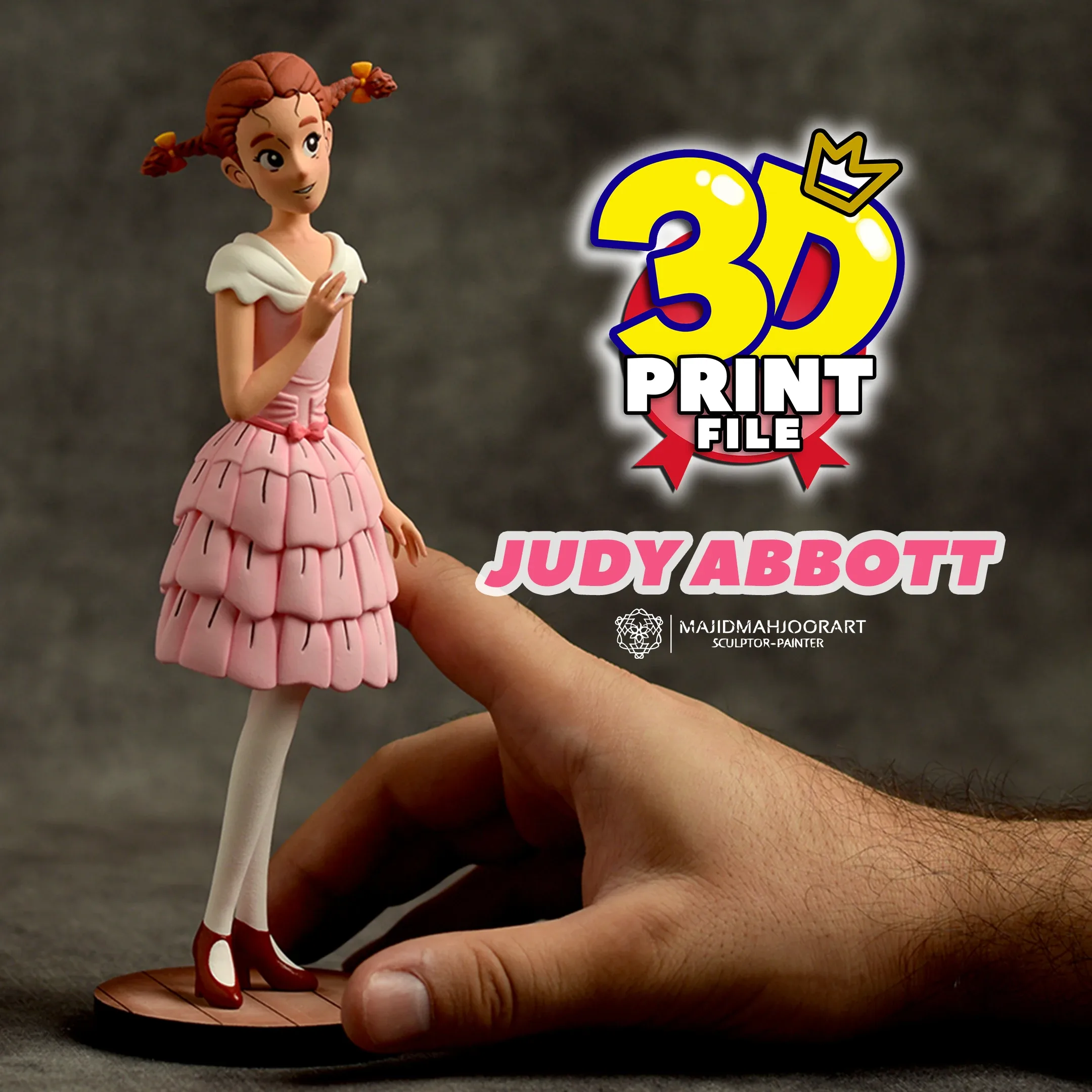 JUDY ABBOTT 3D MODEL ( 3D PRINTING-READY ) STL FILE