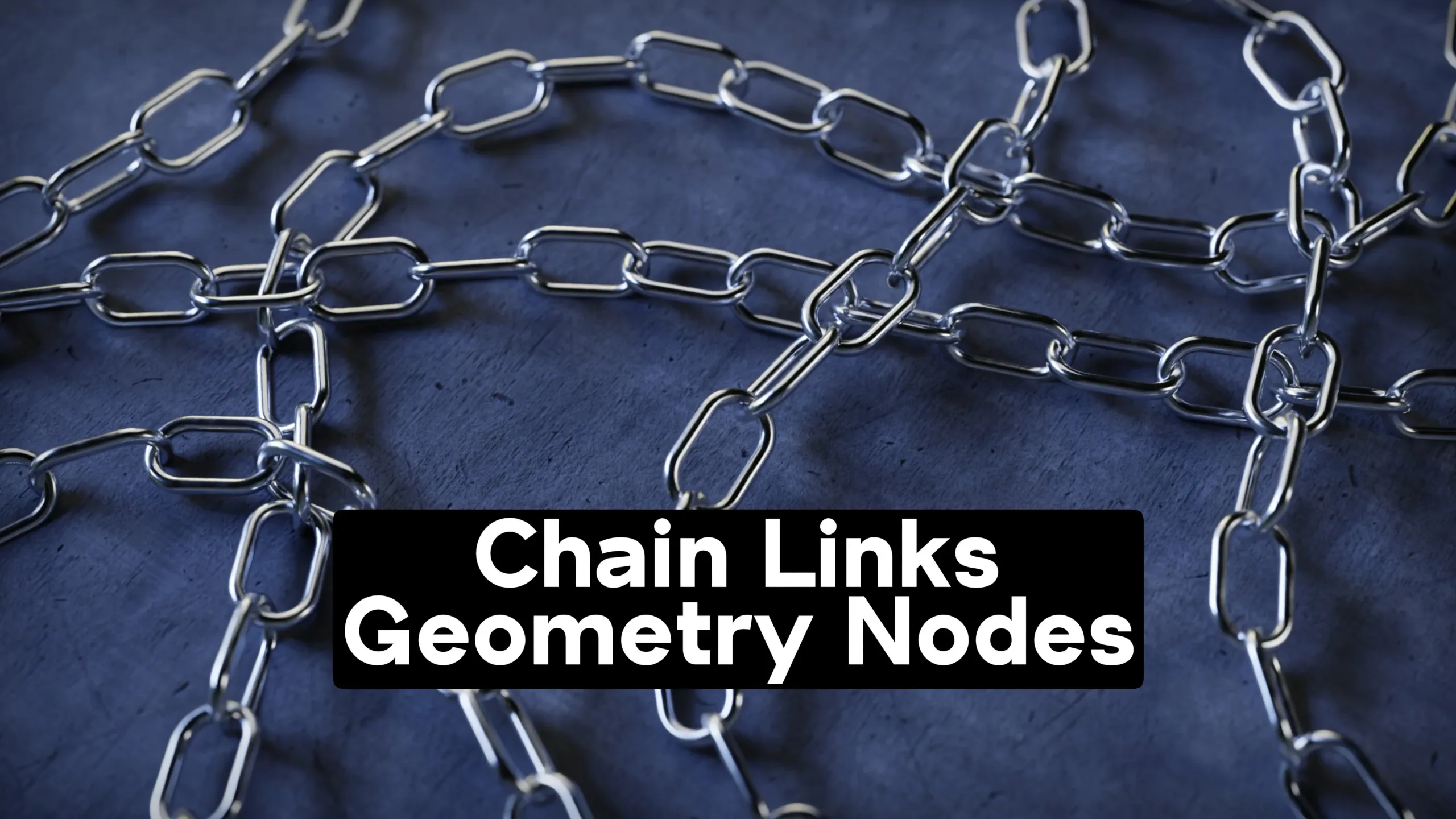 Customizable Chain Links 🔗 Geometry Nodes (Blender)