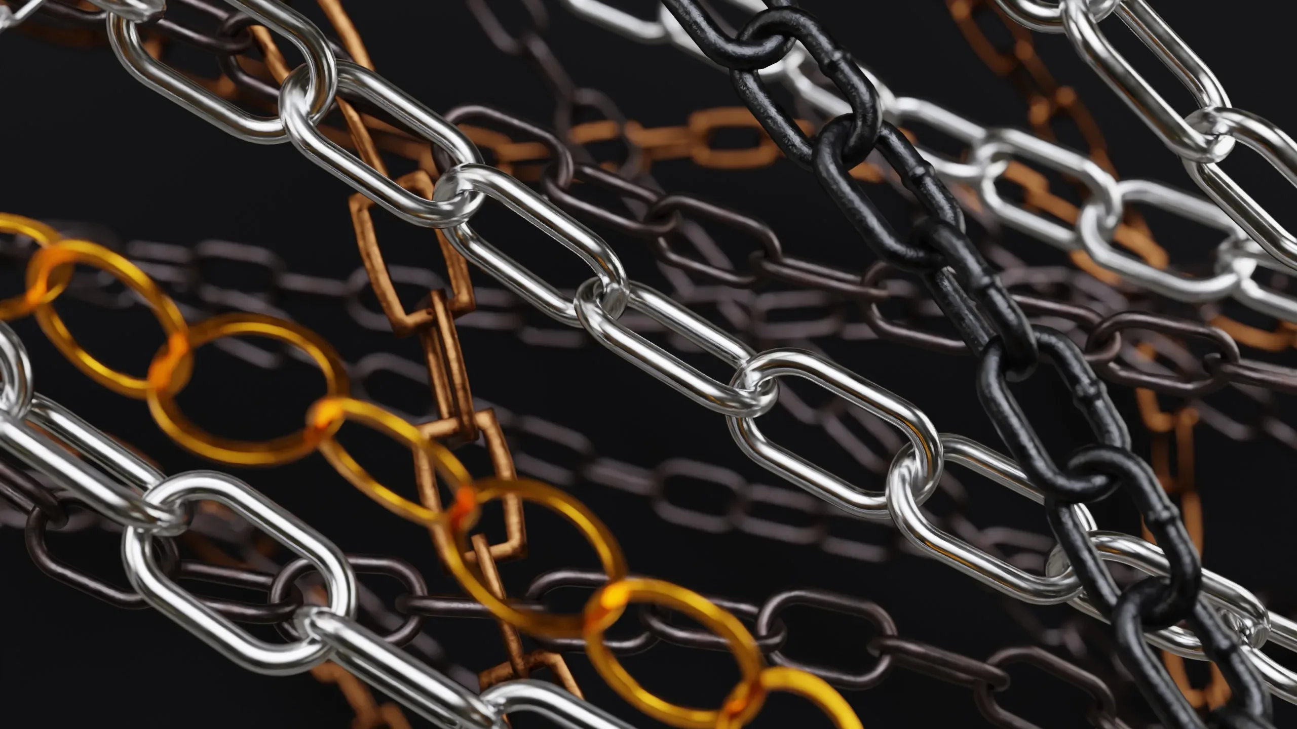 Customizable Chain Links 🔗 Geometry Nodes (Blender)