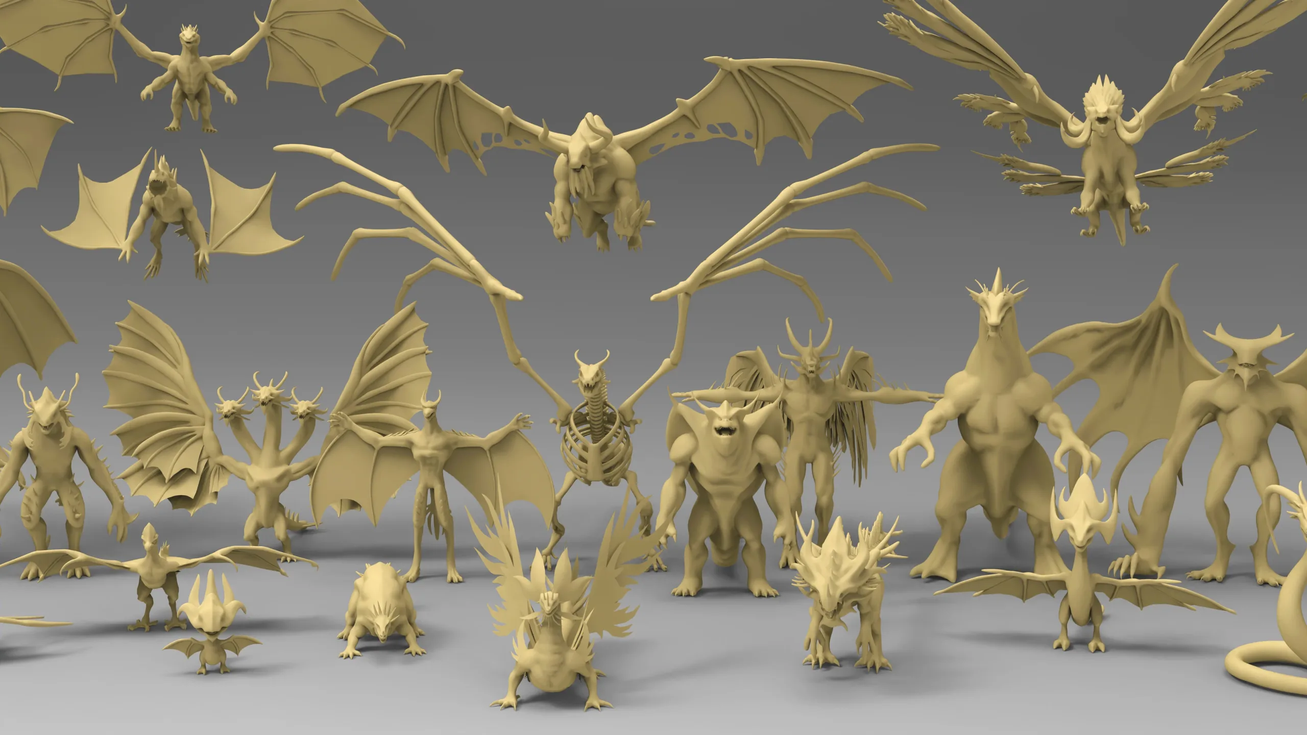 25 basemesh dragon collection 4