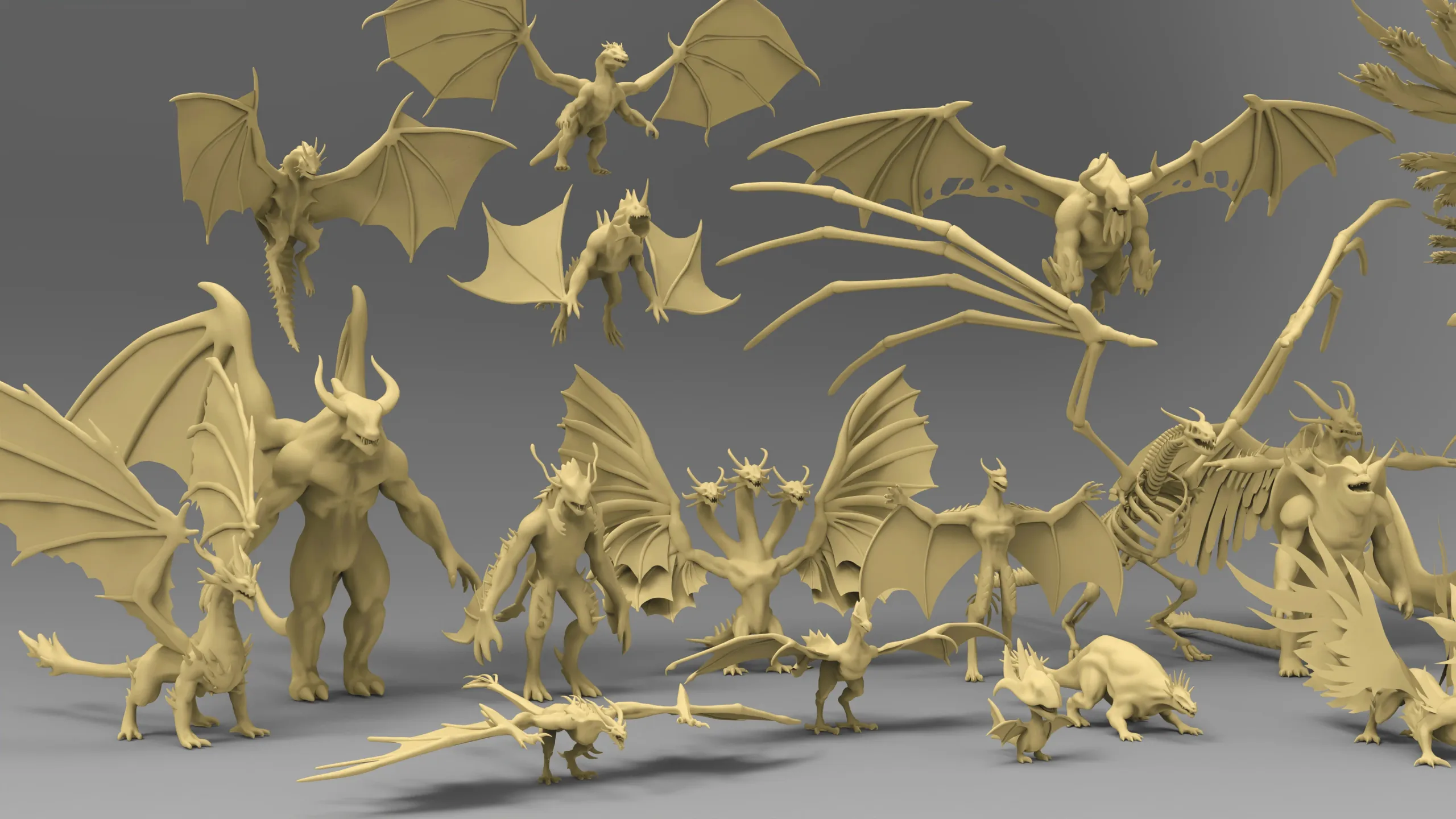 25 basemesh dragon collection 4