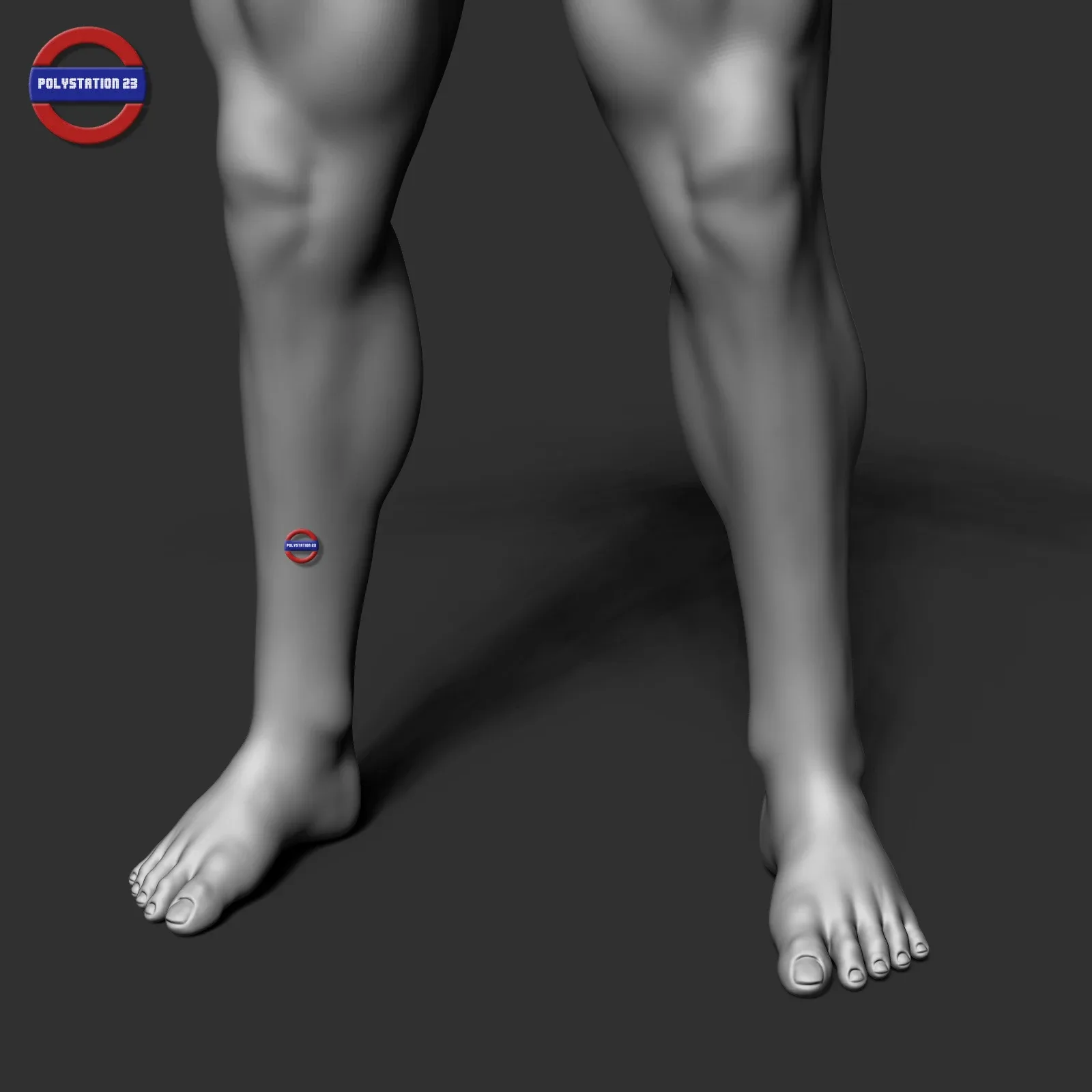 cartoon stylized male body v1 zbrush highpoly