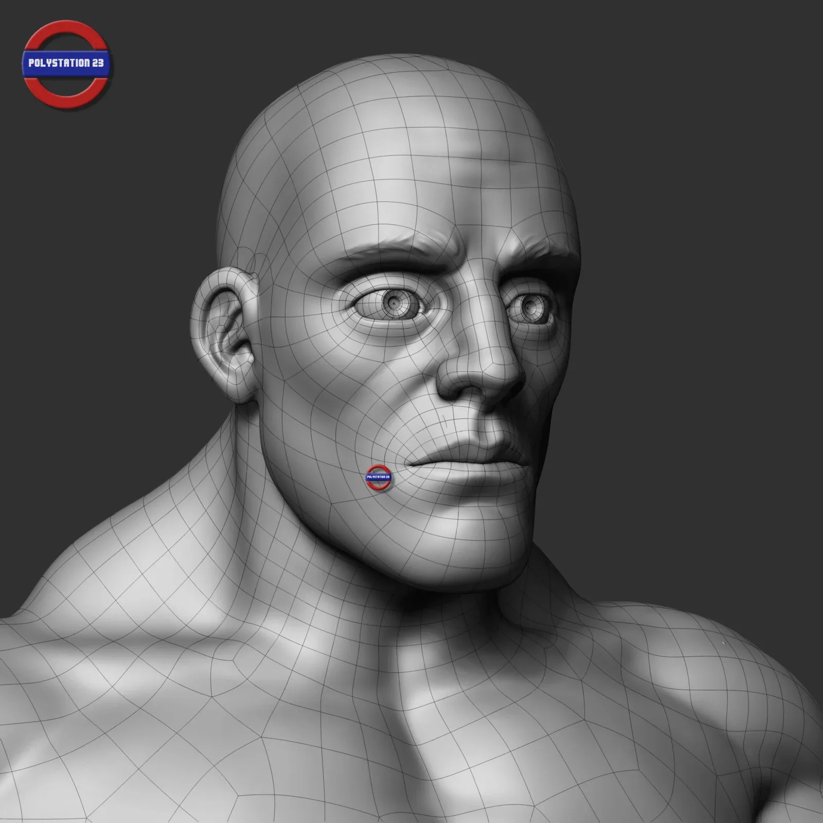 cartoon stylized male body v1 zbrush highpoly