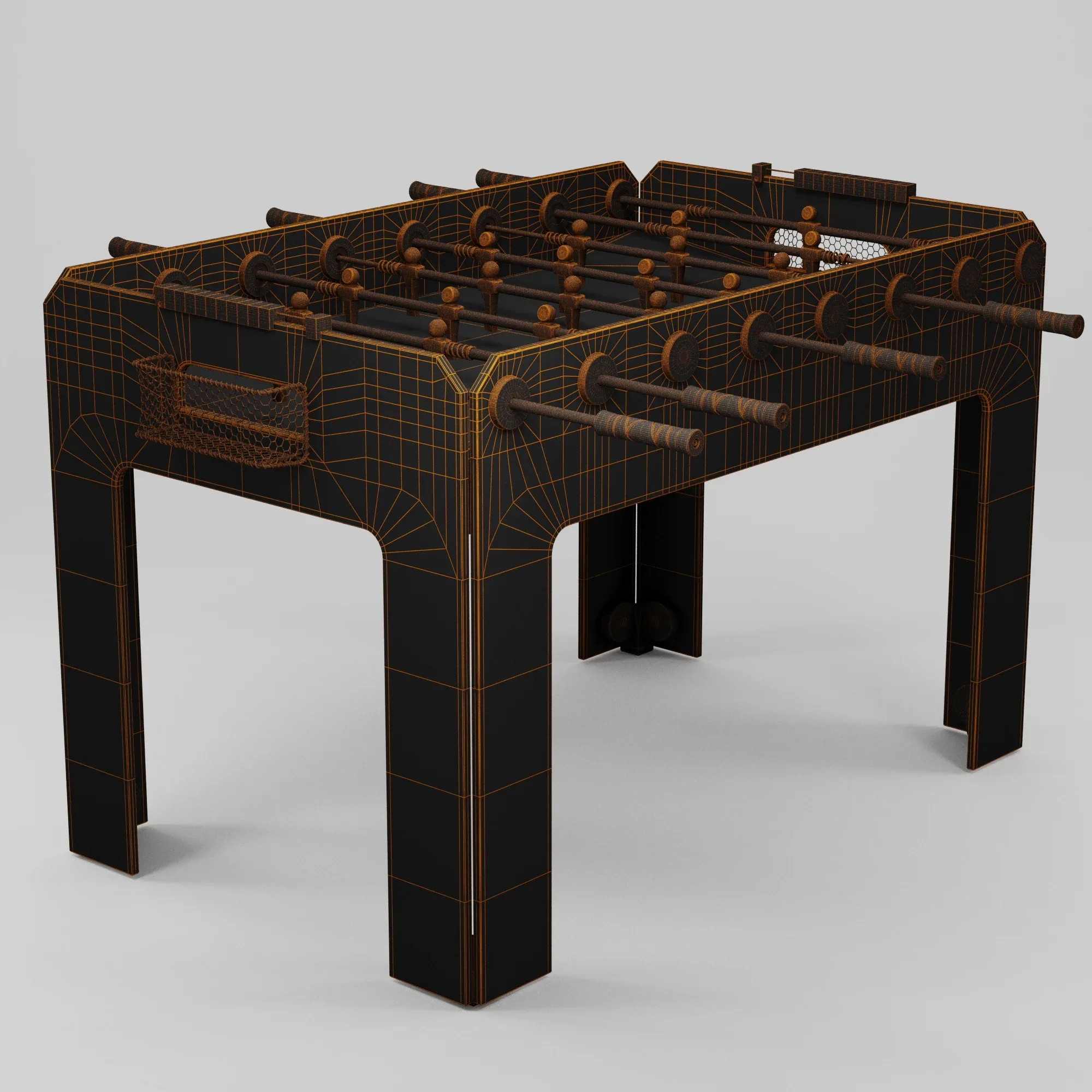 TECKELL® Calcio Balilla collection - Cristallino Black Foosball Table