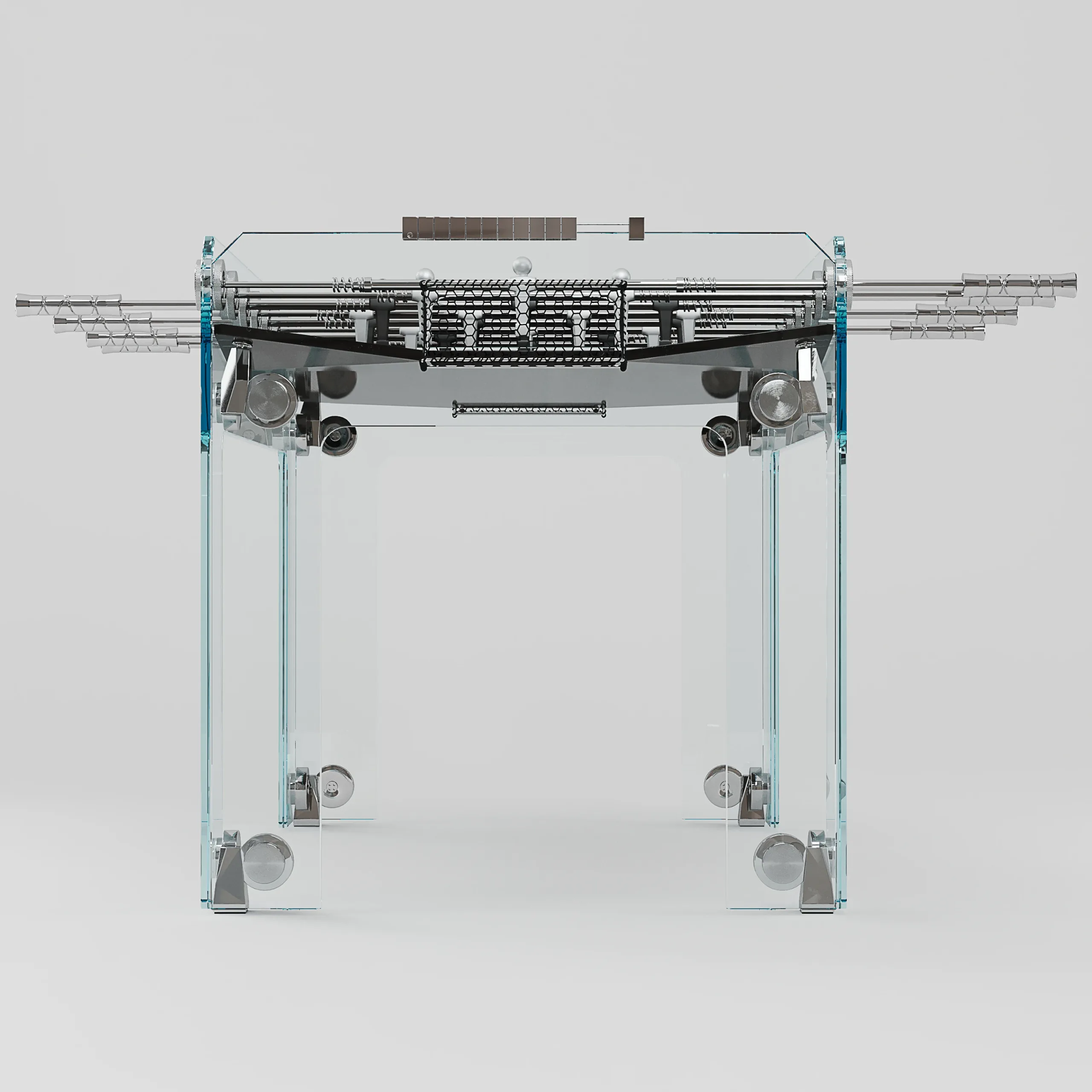 TECKELL® Calcio Balilla collection - Cristallino Black Foosball Table