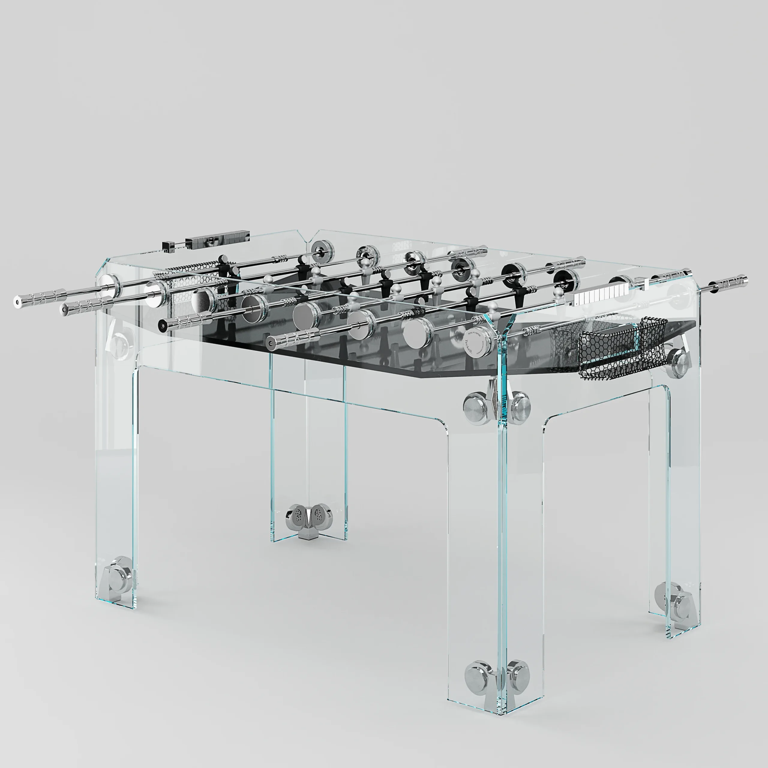 TECKELL® Calcio Balilla collection - Cristallino Black Foosball Table