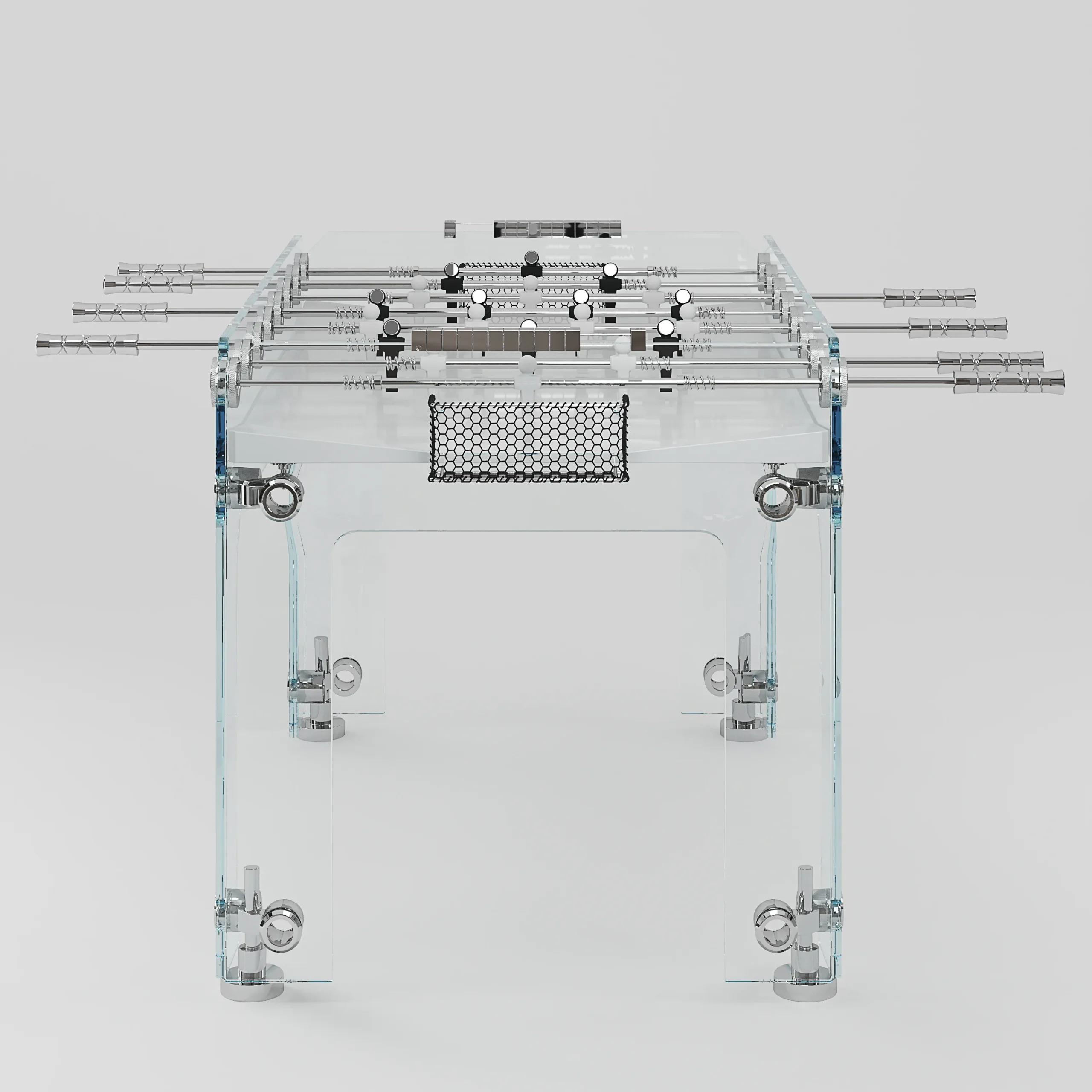 TECKELL® Calcio Balilla collection - Cristallino White Foosball Table