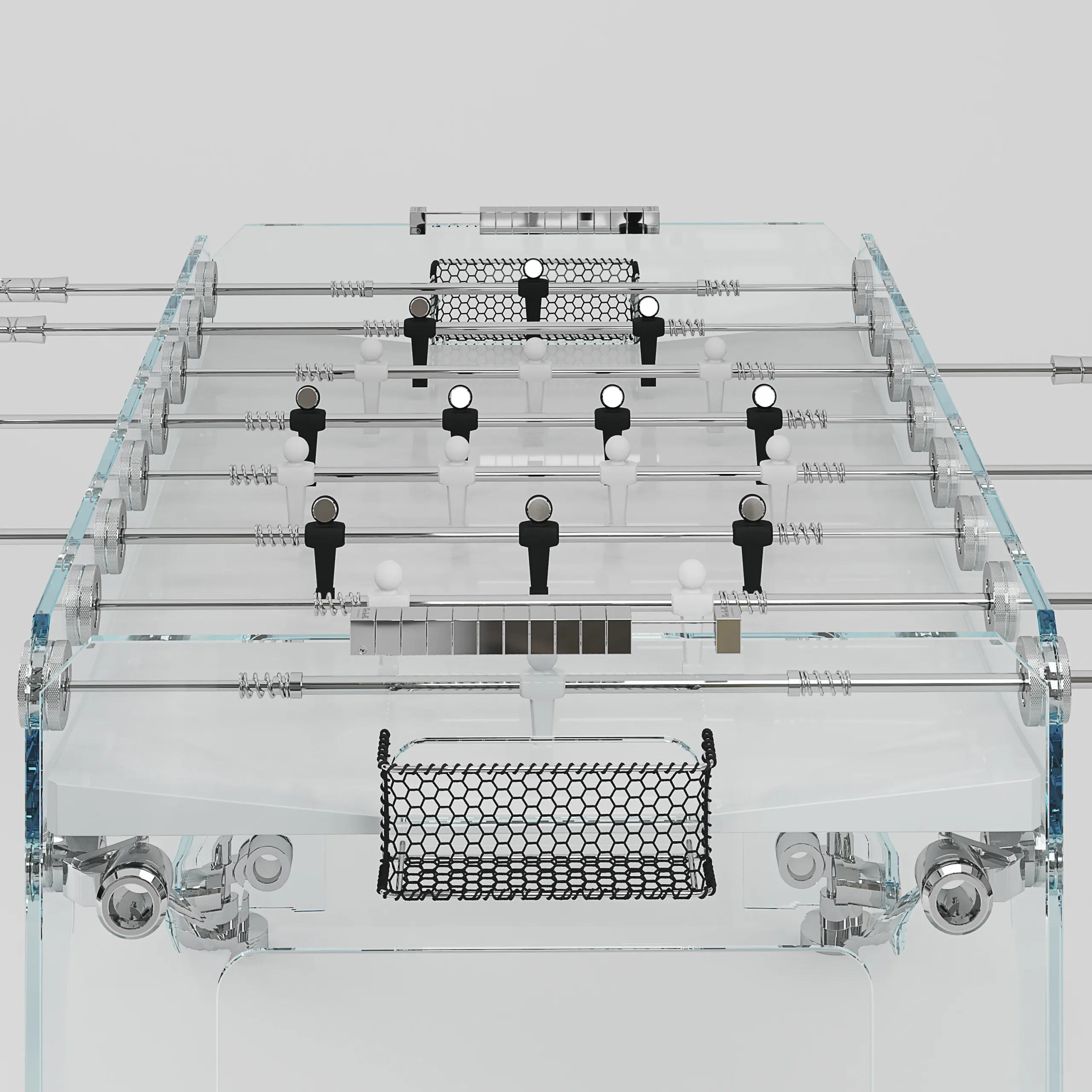 TECKELL® Calcio Balilla collection - Cristallino White Foosball Table