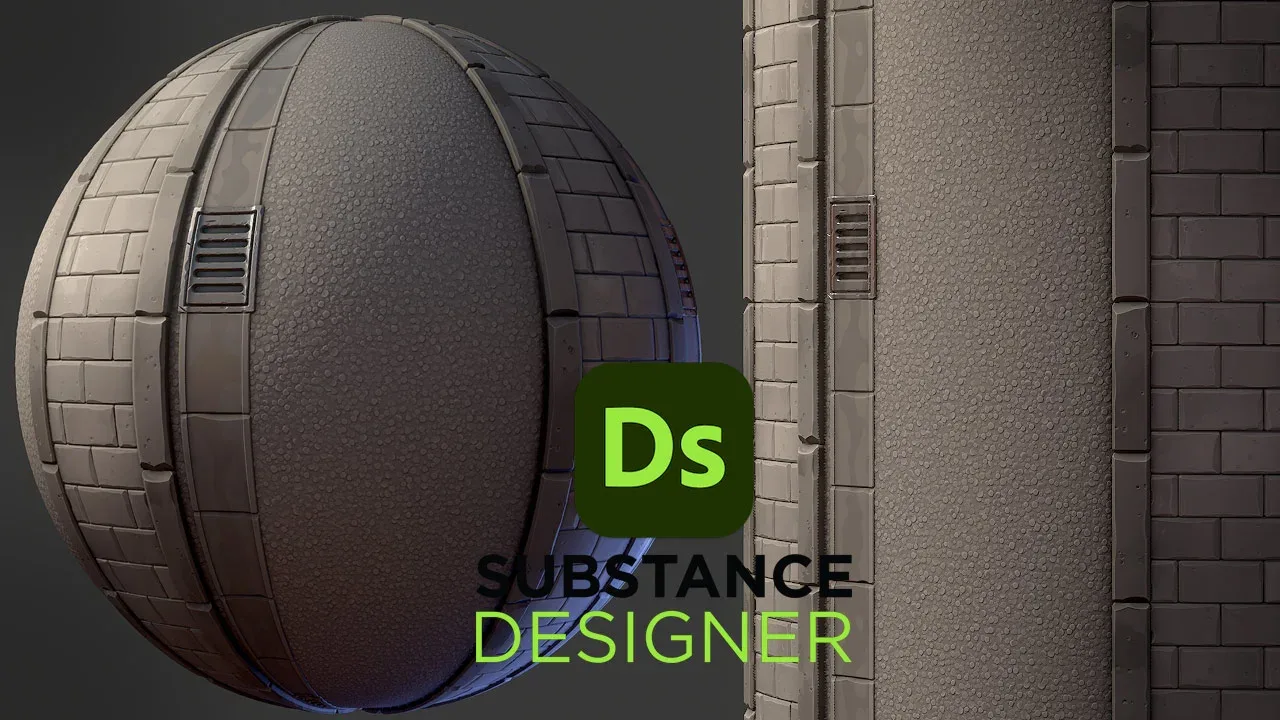 Stylized Street - Substance 3D Designer + Sbsar