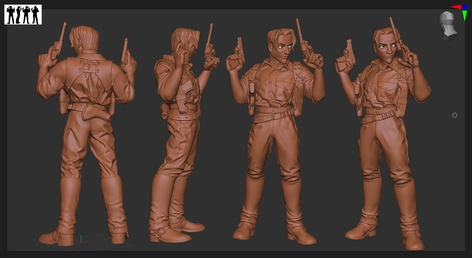 Preparing sculpts for 3d printing