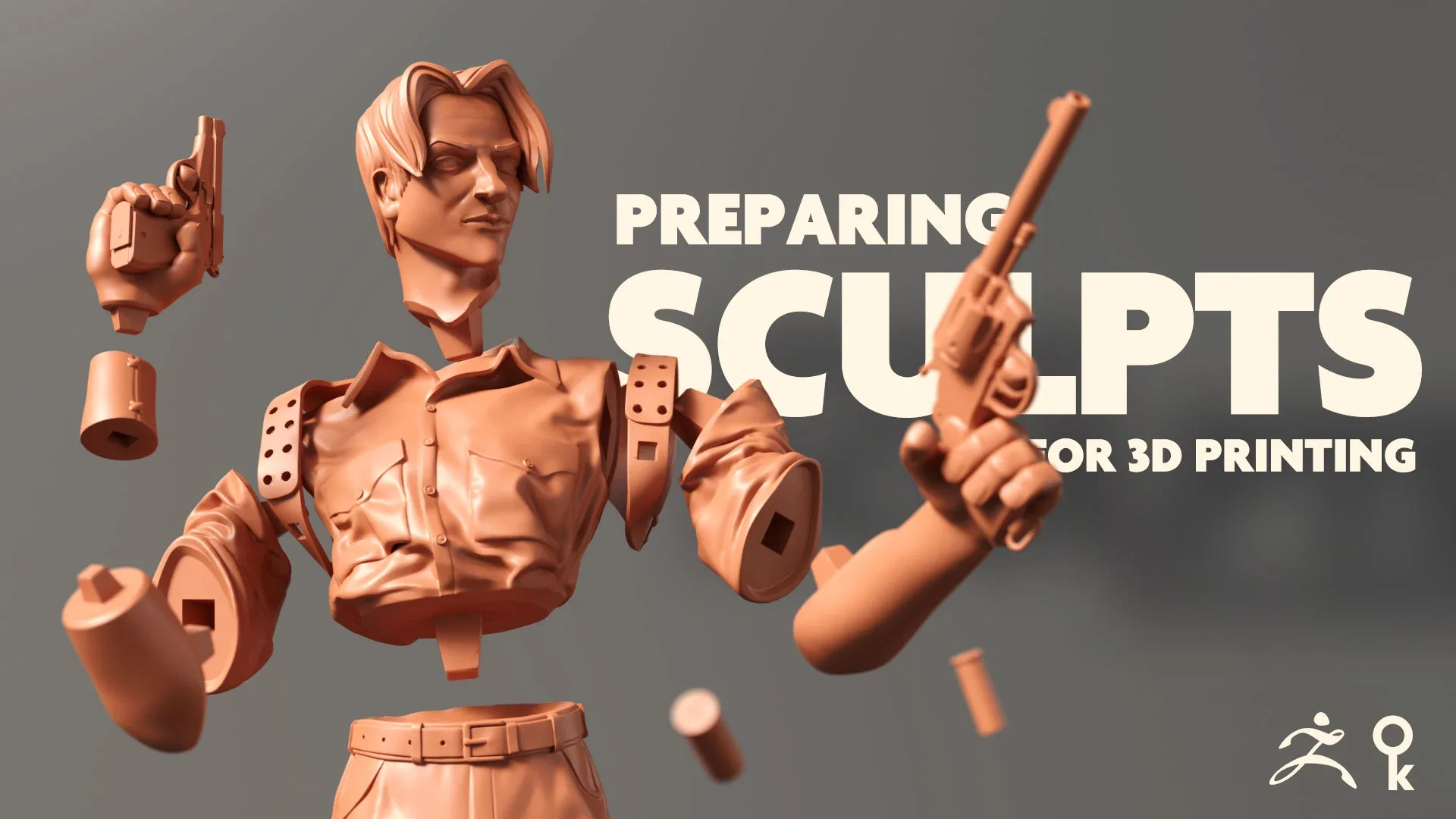 Preparing sculpts for 3d printing