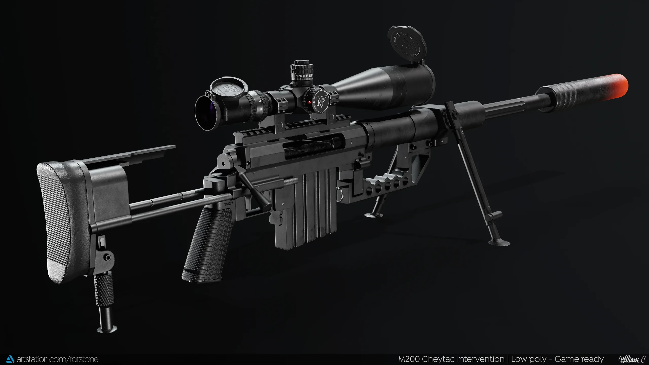 M200 Cheytac Intervention (PBR Game Ready - Sniper / Precision)