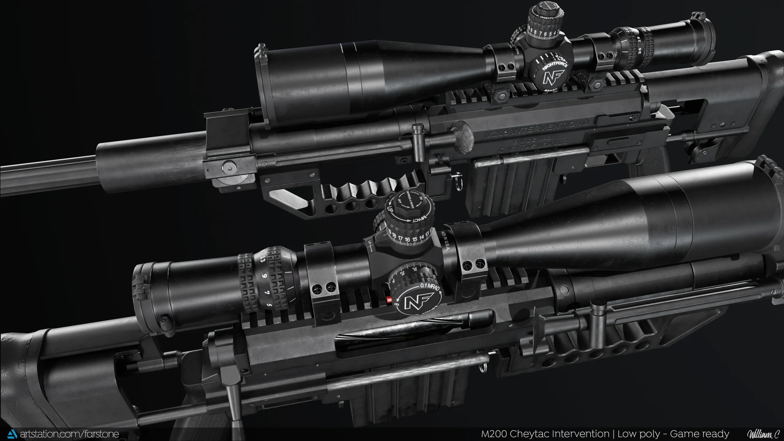 M200 Cheytac Intervention (PBR Game Ready - Sniper / Precision)